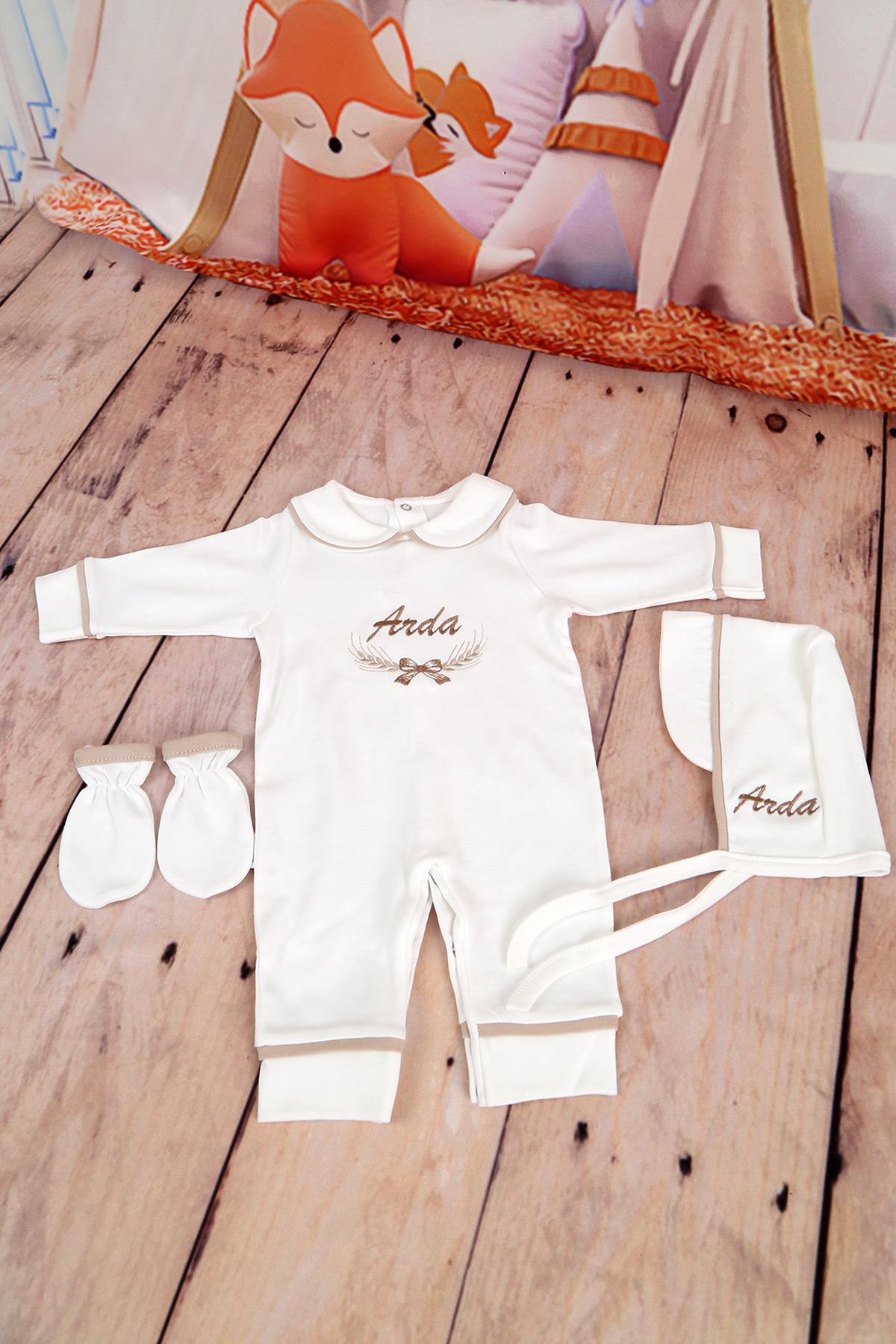 İsme Özel Biye Detaylı Hastane Çıkışı 3'lü set