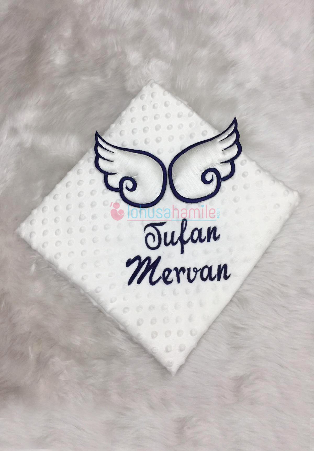 İsme Özel Kanatlı Nohutlu Battaniye B7022