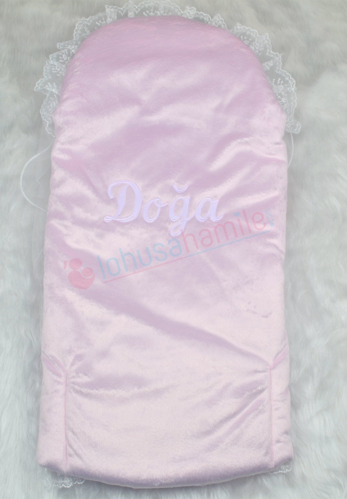 İsme Özel Pembe Kundak 6001