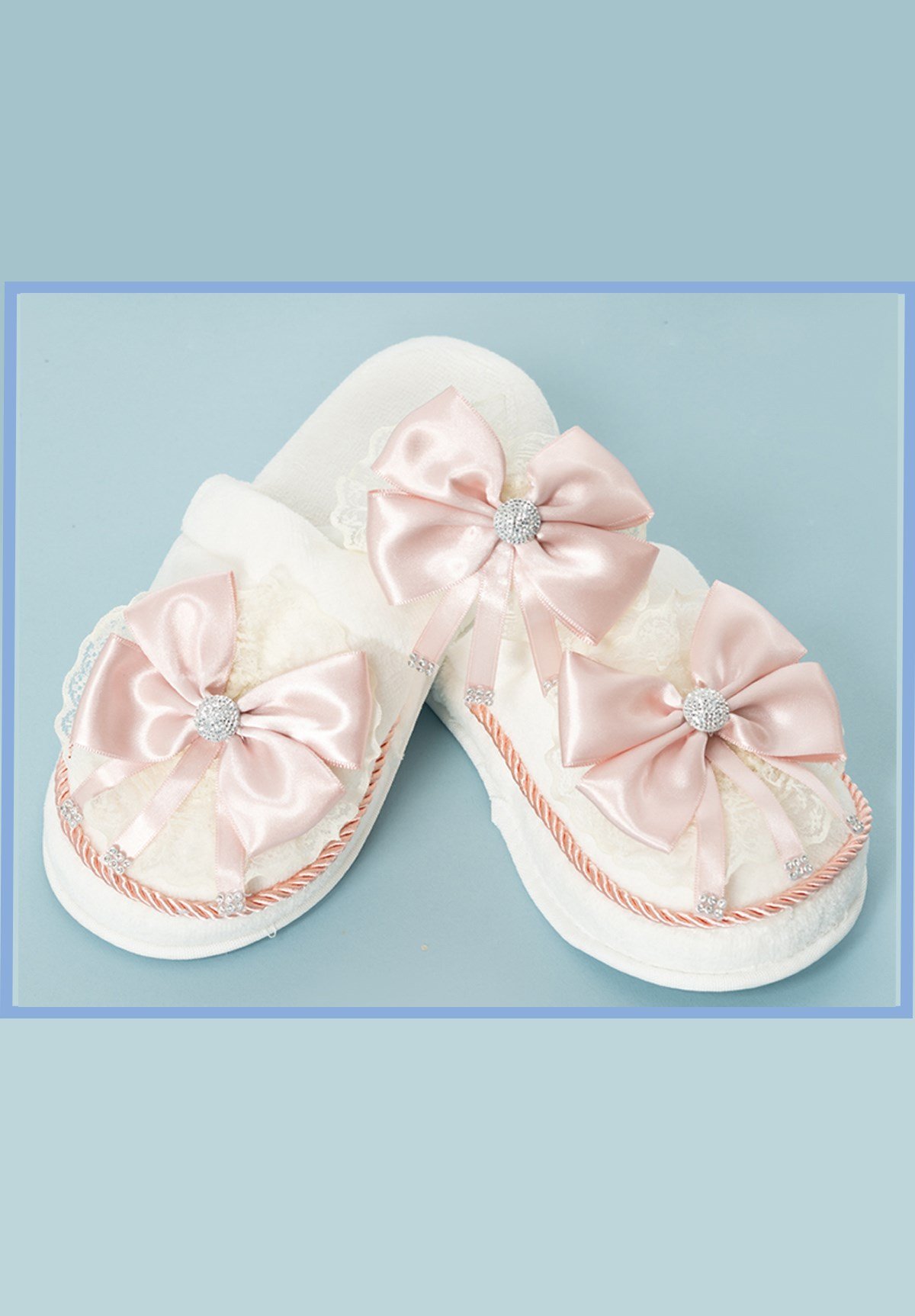 Lh 311 Pembe Lohusa Tac ve Terlik Seti