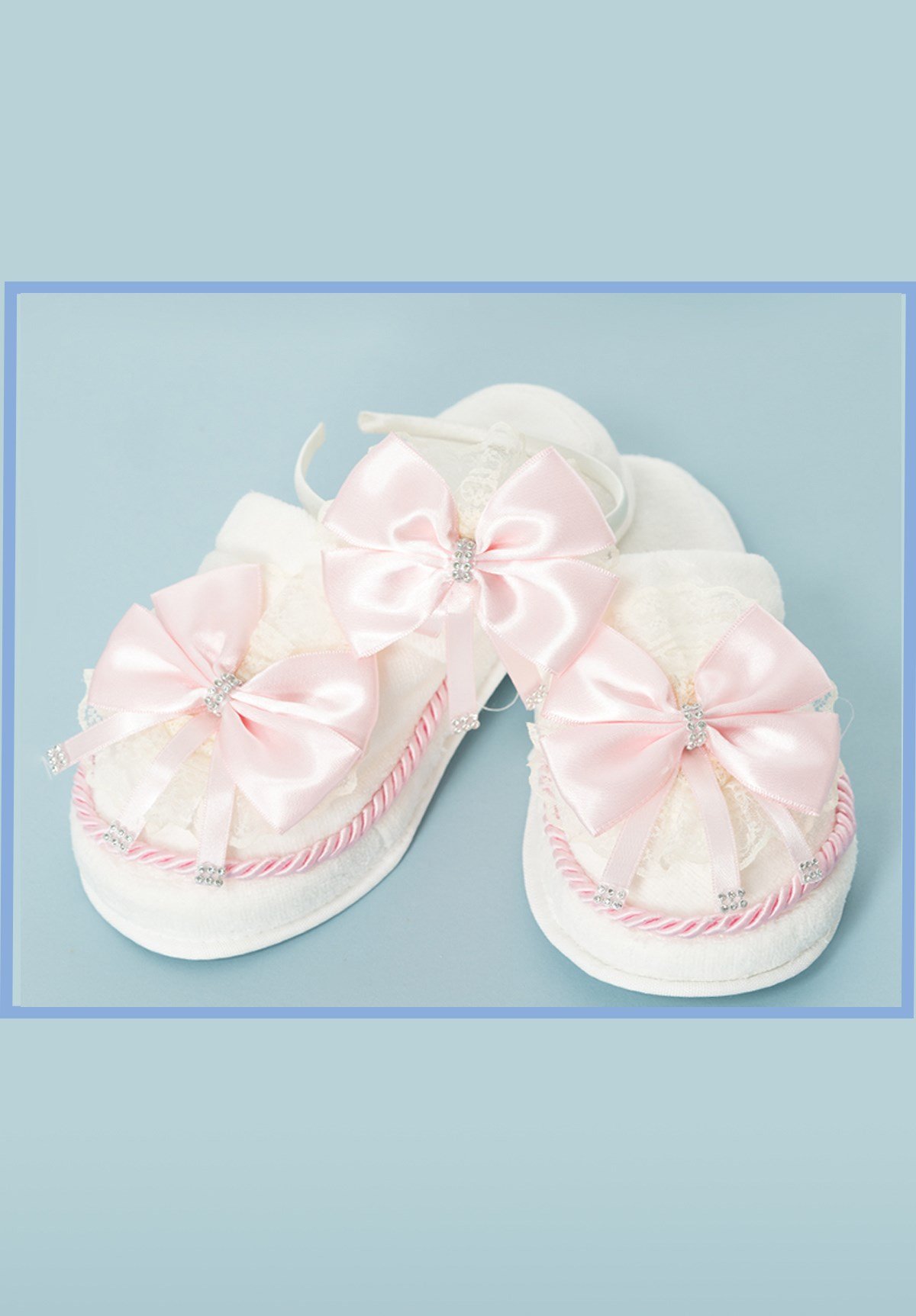 Lh 313 Pembe Lohusa Tac ve Terlik Seti