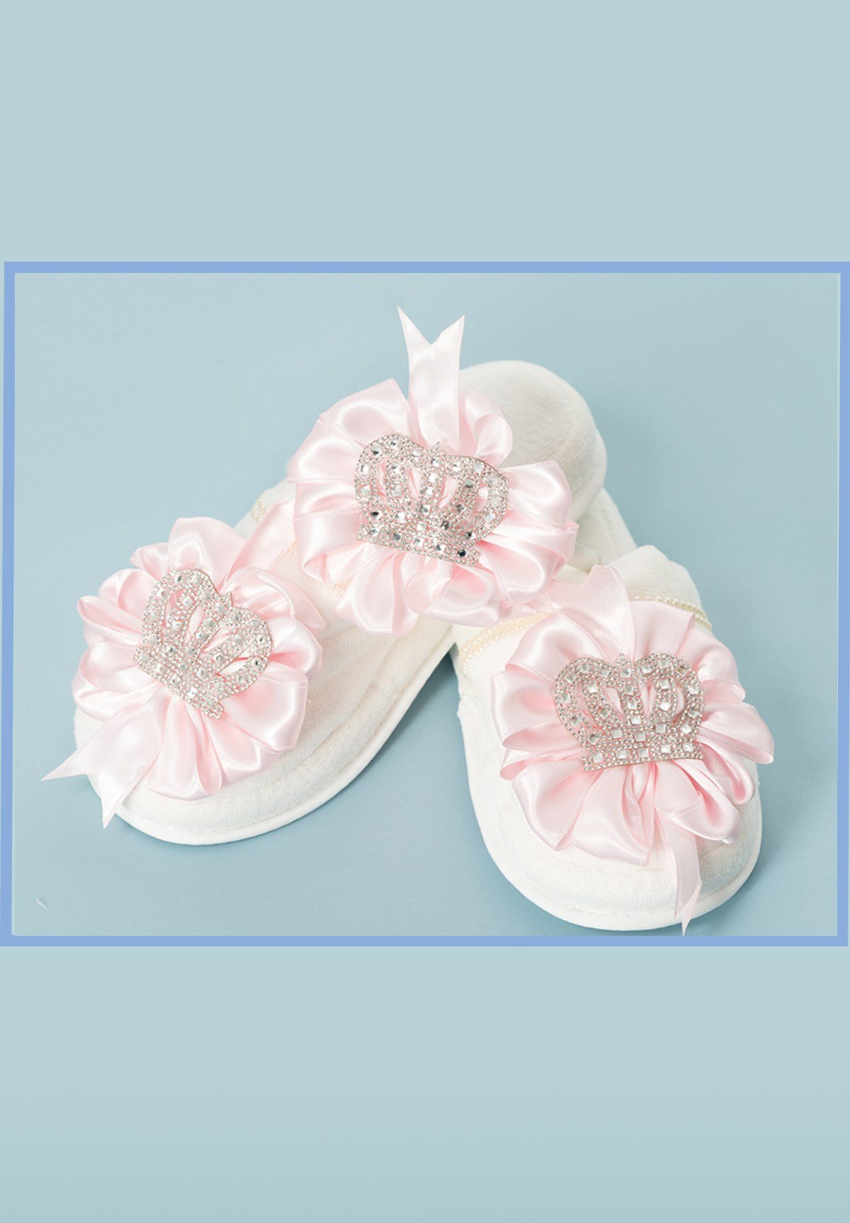 Lh 316 Pembe Lohusa Tac ve Terlik Seti