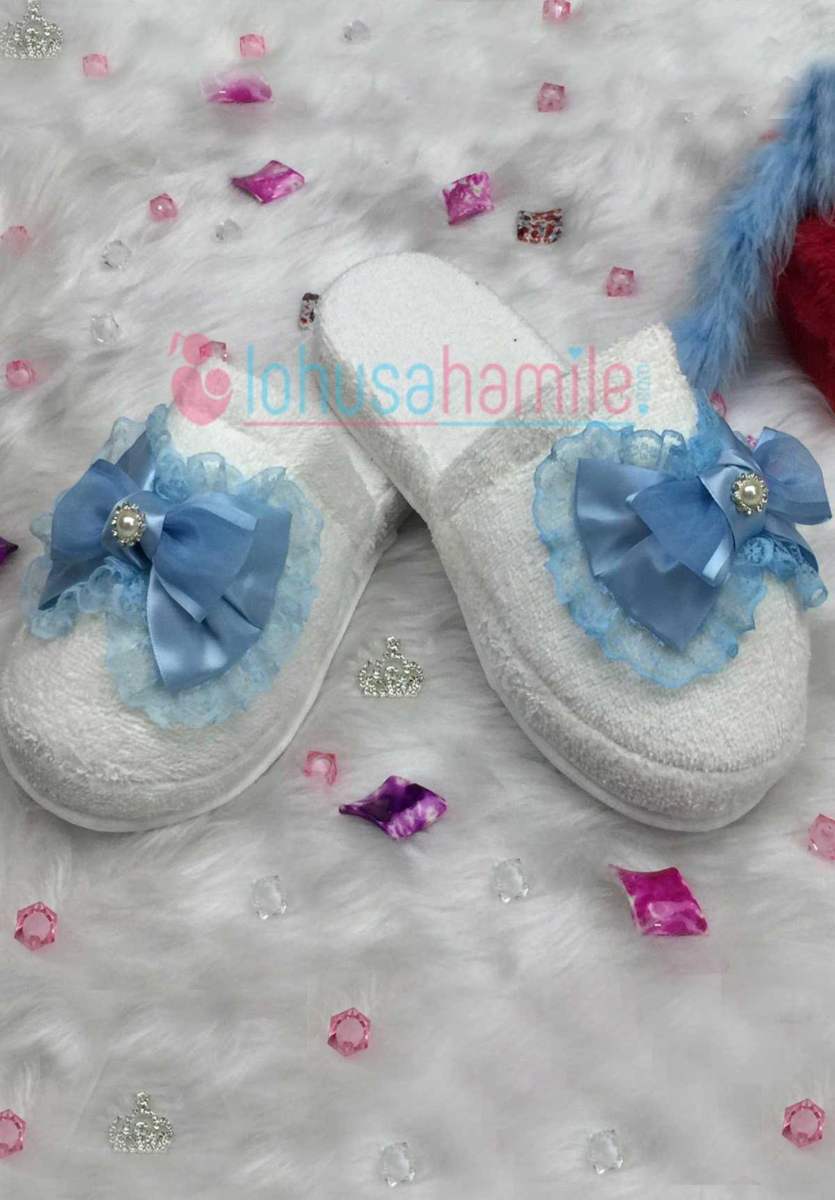 Lh 534 Mavi Lohusa Terliği