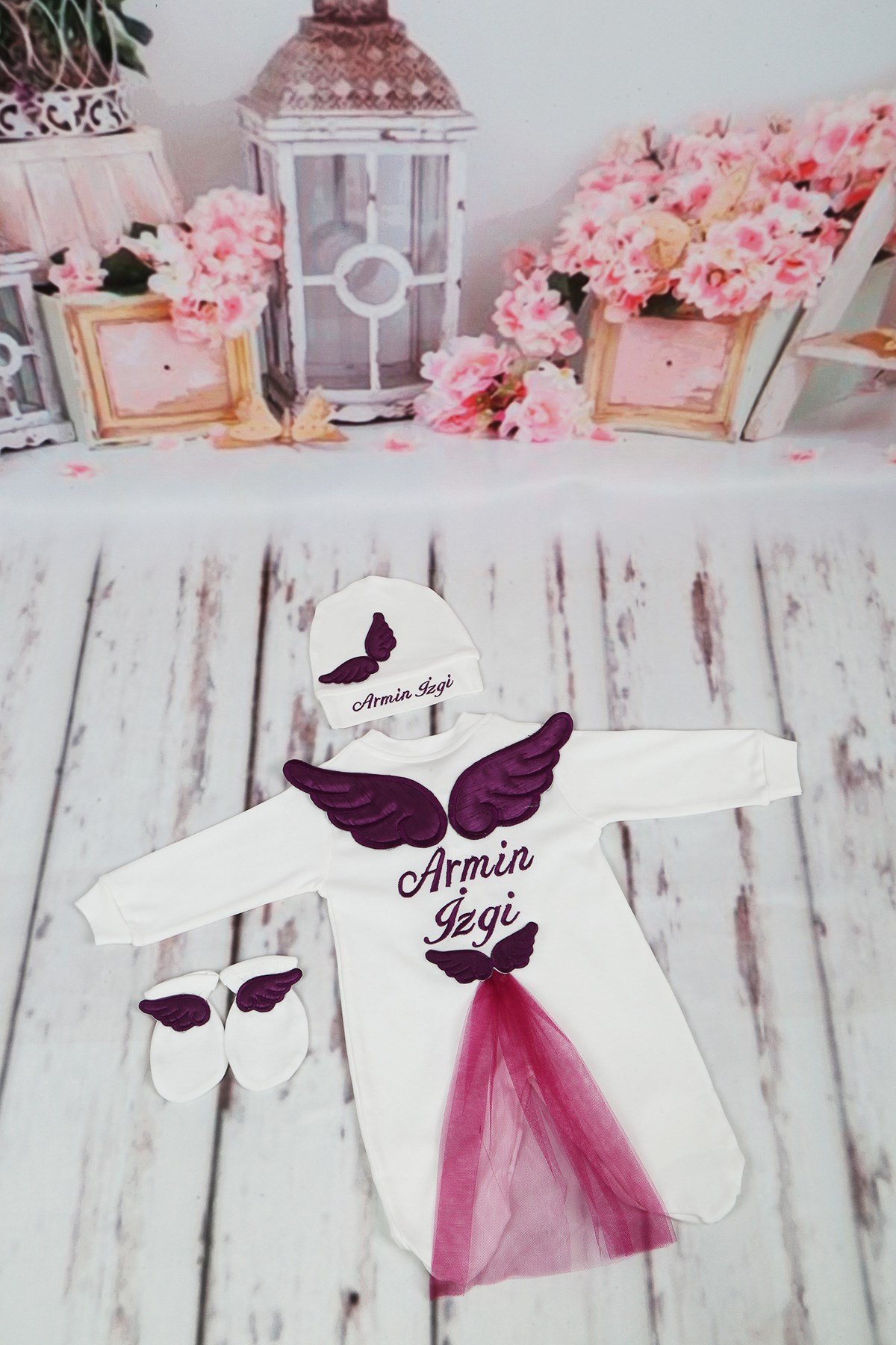 Lh0322 İsme Özel Hastane Çıkışı 3lü Set