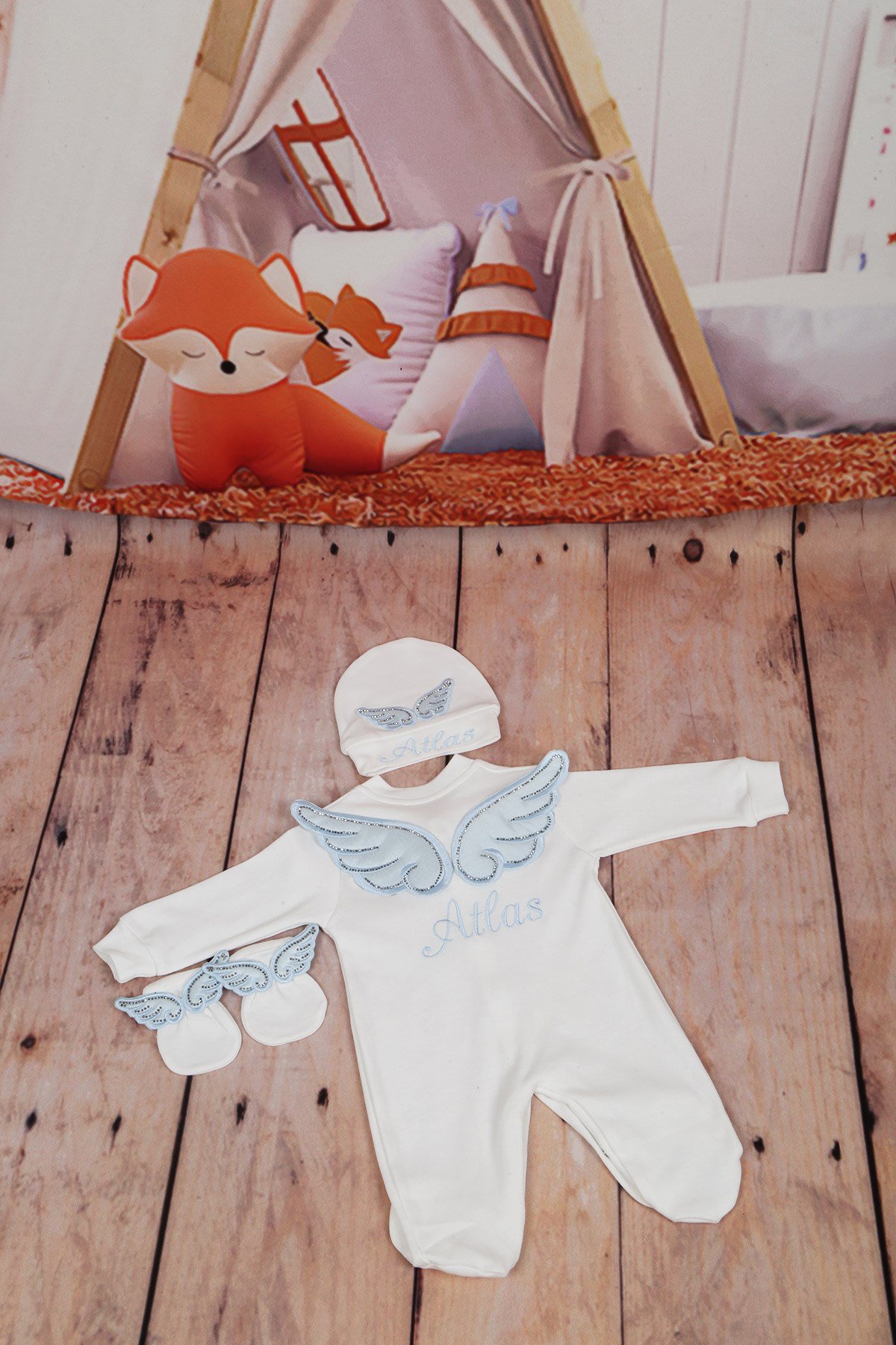 Lh0325 İsme Özel Hastane Çıkışı 3lü Set