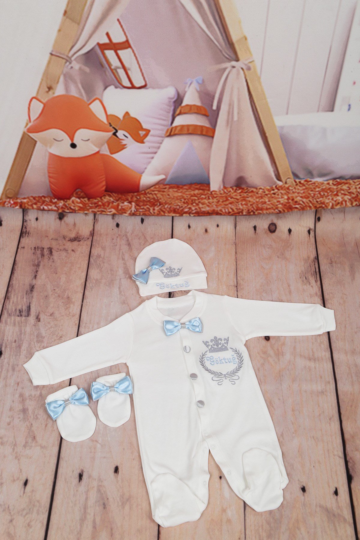 Lh0326 İsme Özel Hastane Çıkışı 3lü Set