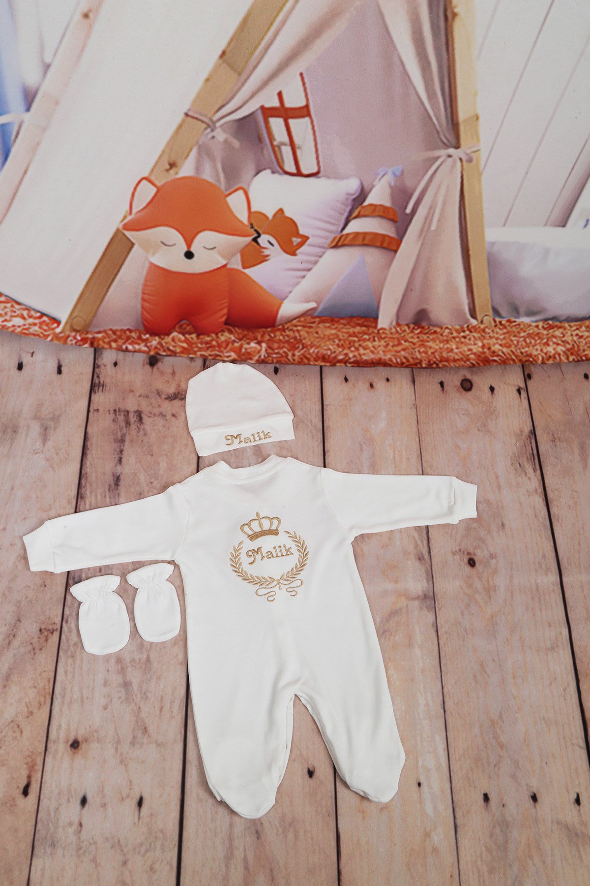 Lh0332 İsme Özel Hastane Çıkışı 3lü Set