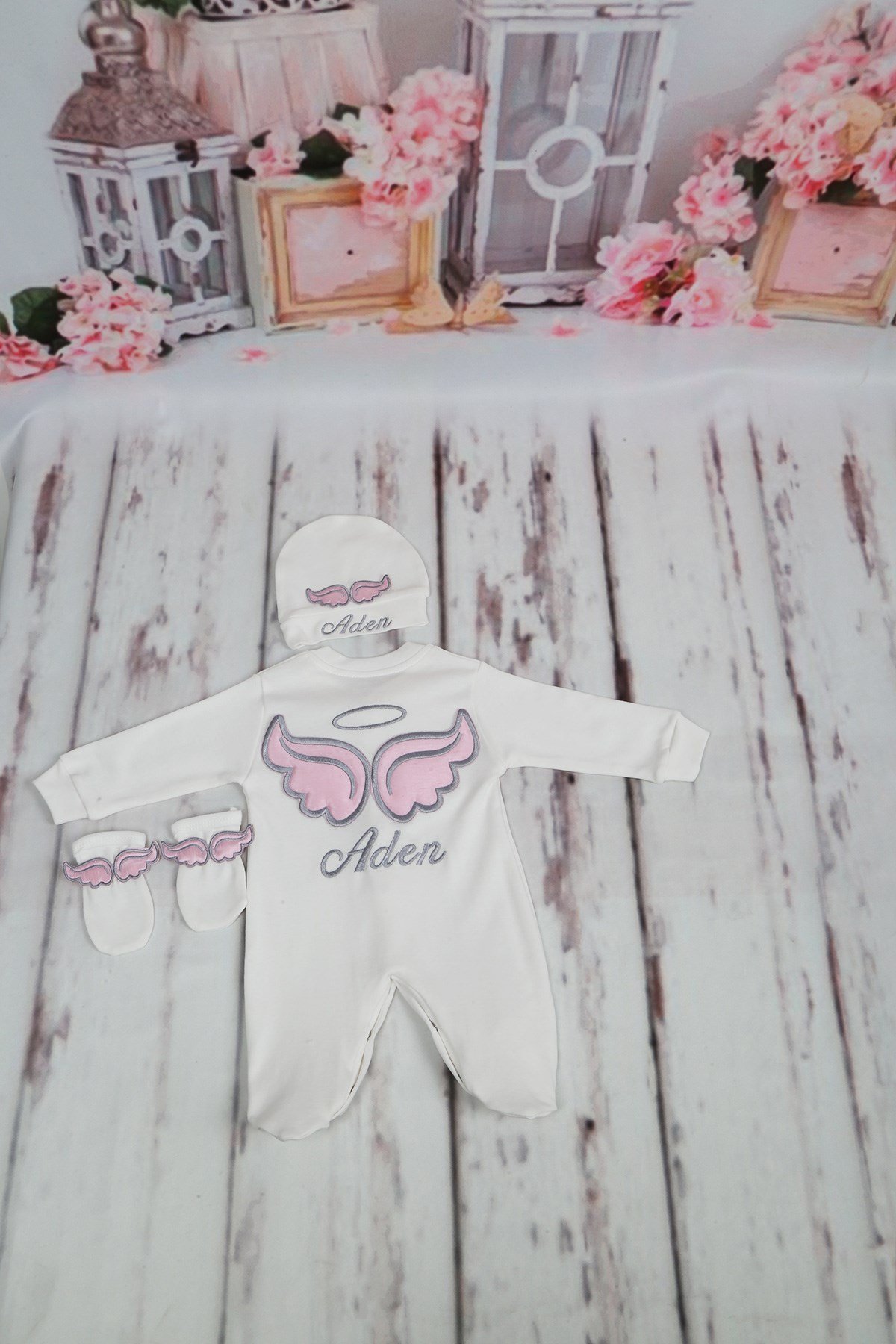 Lh0333 İsme Özel Hastane Çıkışı 3lü Set