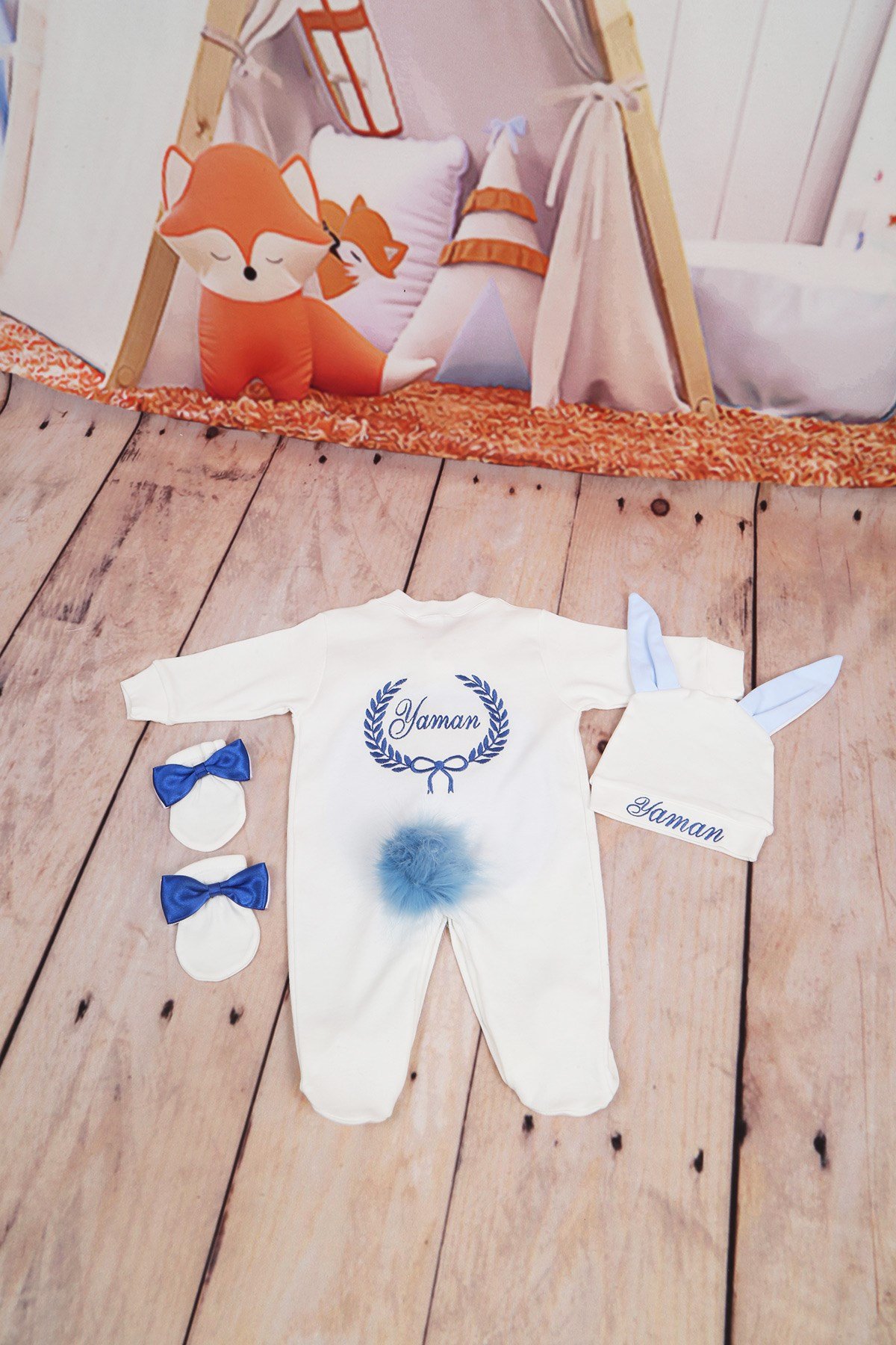 Lh0340 İsme Özel Hastane Çıkışı 3lü Set