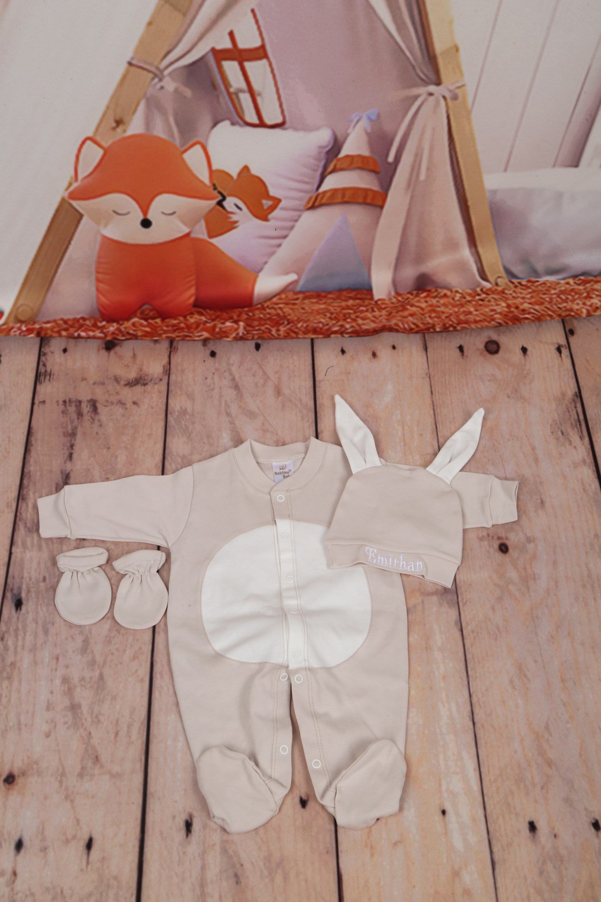 Lh0343 İsme Özel Tavşanlı Hastane Çıkışı 3lü Set