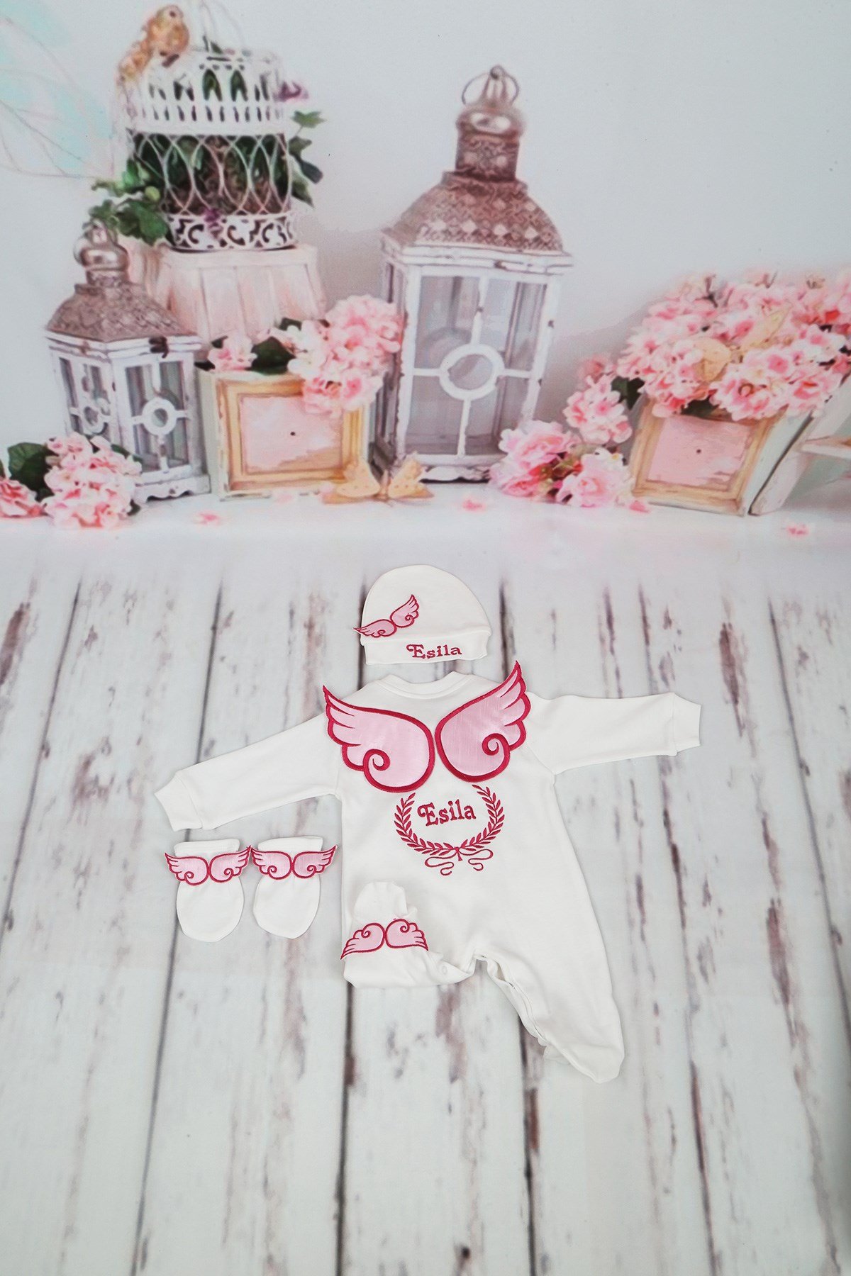 Lh0344 İsme Özel Hastane Çıkışı 3lü Set