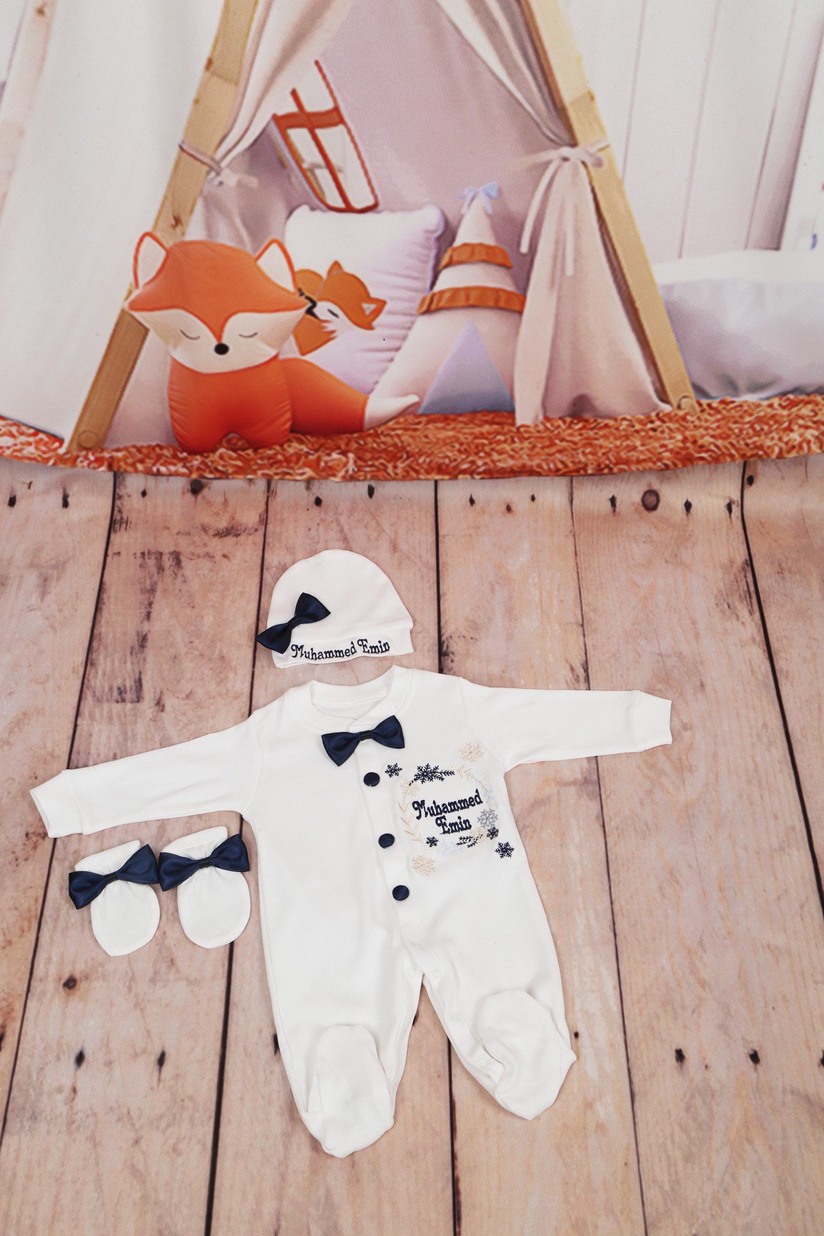 Lh0345 İsme Özel Hastane Çıkışı 3lü Set