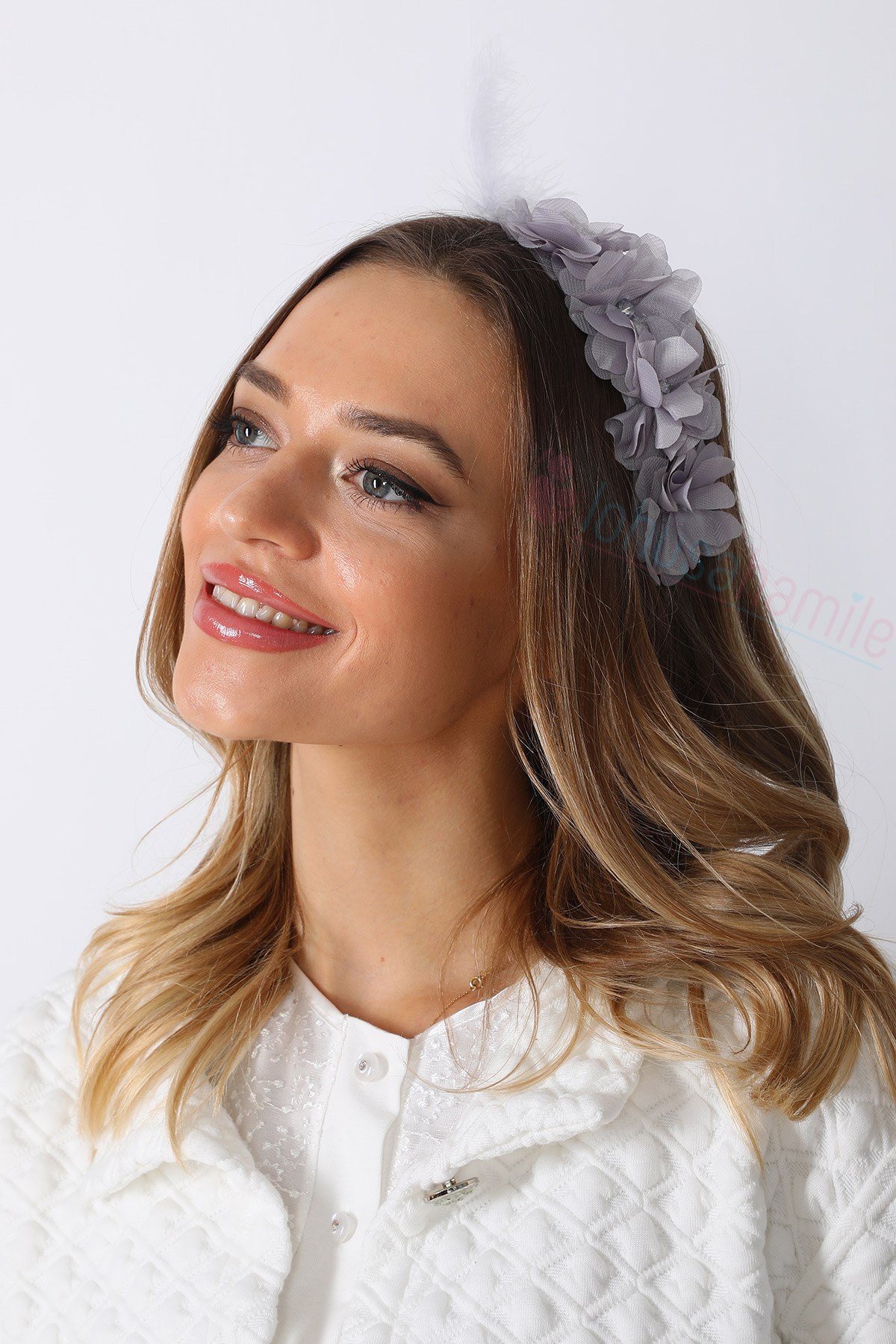 Lh1280 Gri Lotus Lohusa Tacı