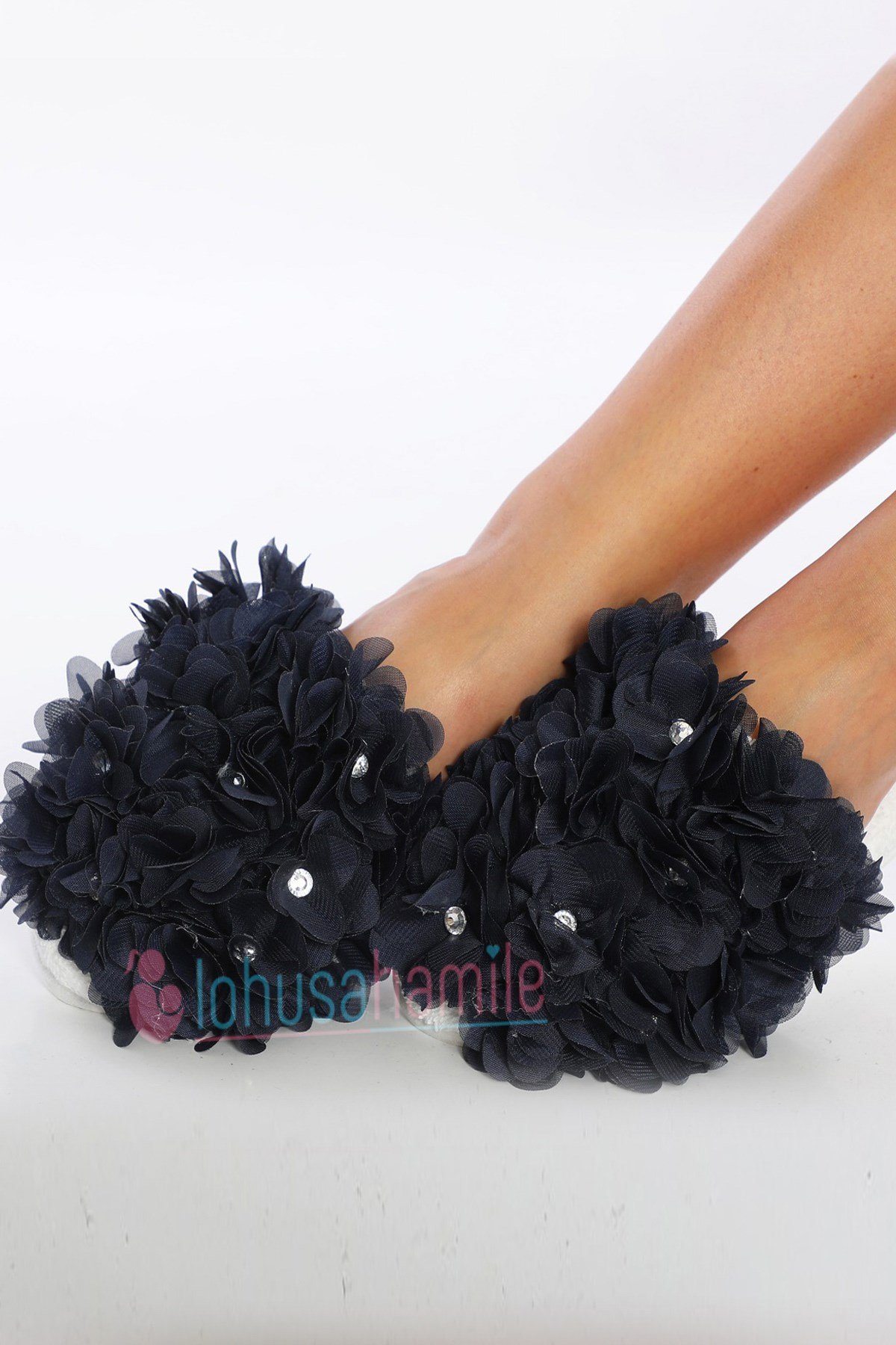 Lh23134 Lacivert Beylem Lohusa Terliği