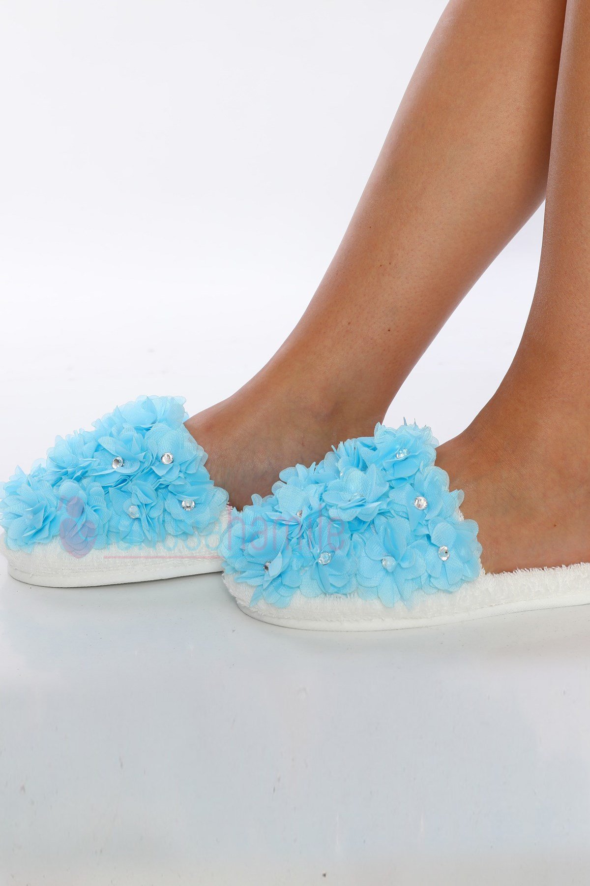 LH23156 Mavi Beylem Lohusa Terliği