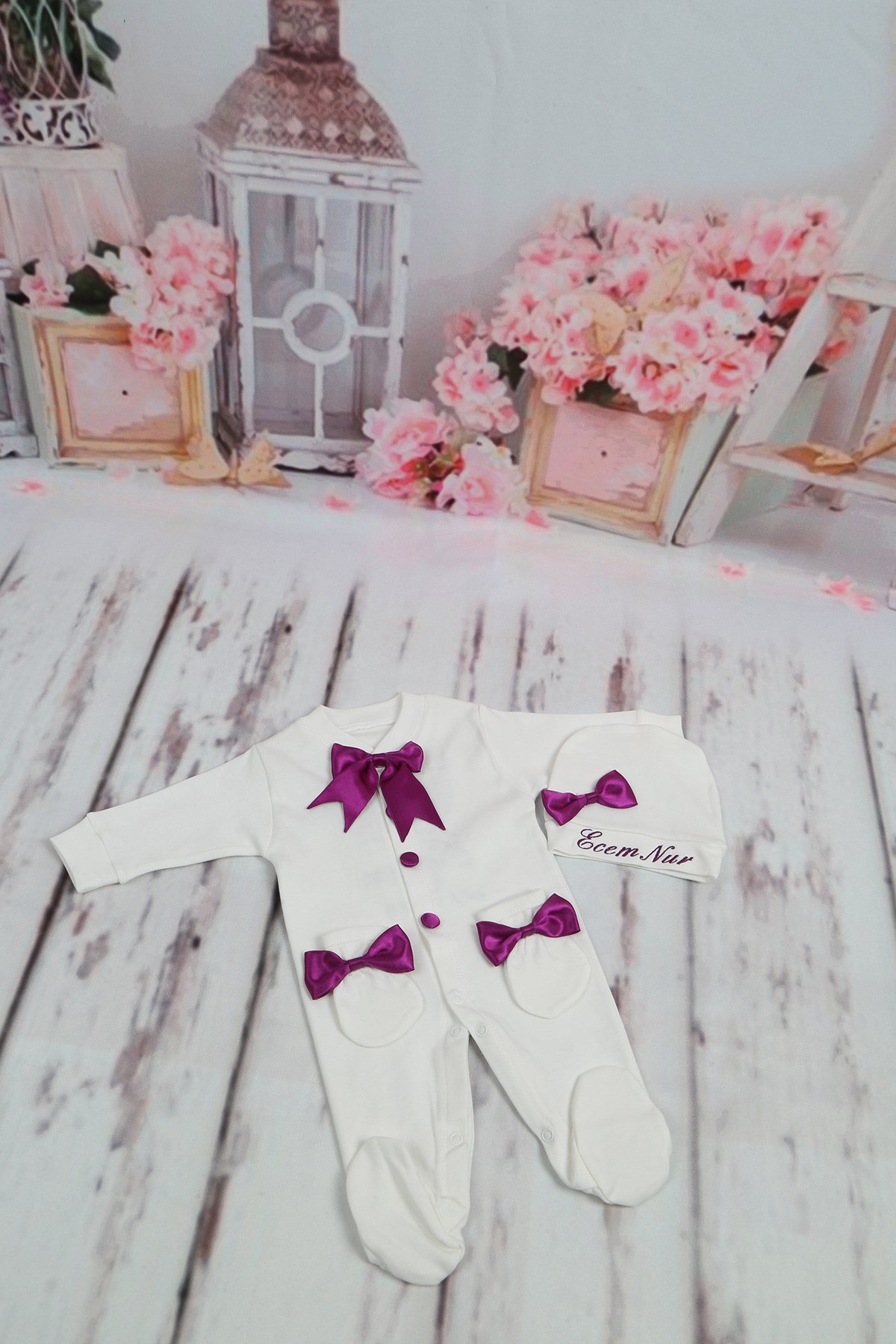 Lh3115 İsme Özel  Hastane Çıkışı 3lü Set