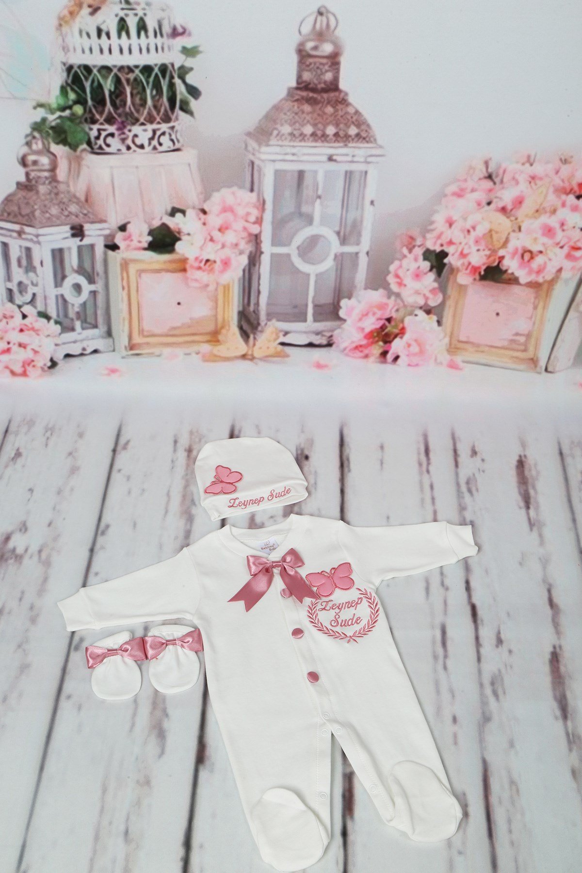 Lh3118 İsme Özel  Hastane Çıkışı 3lü Set