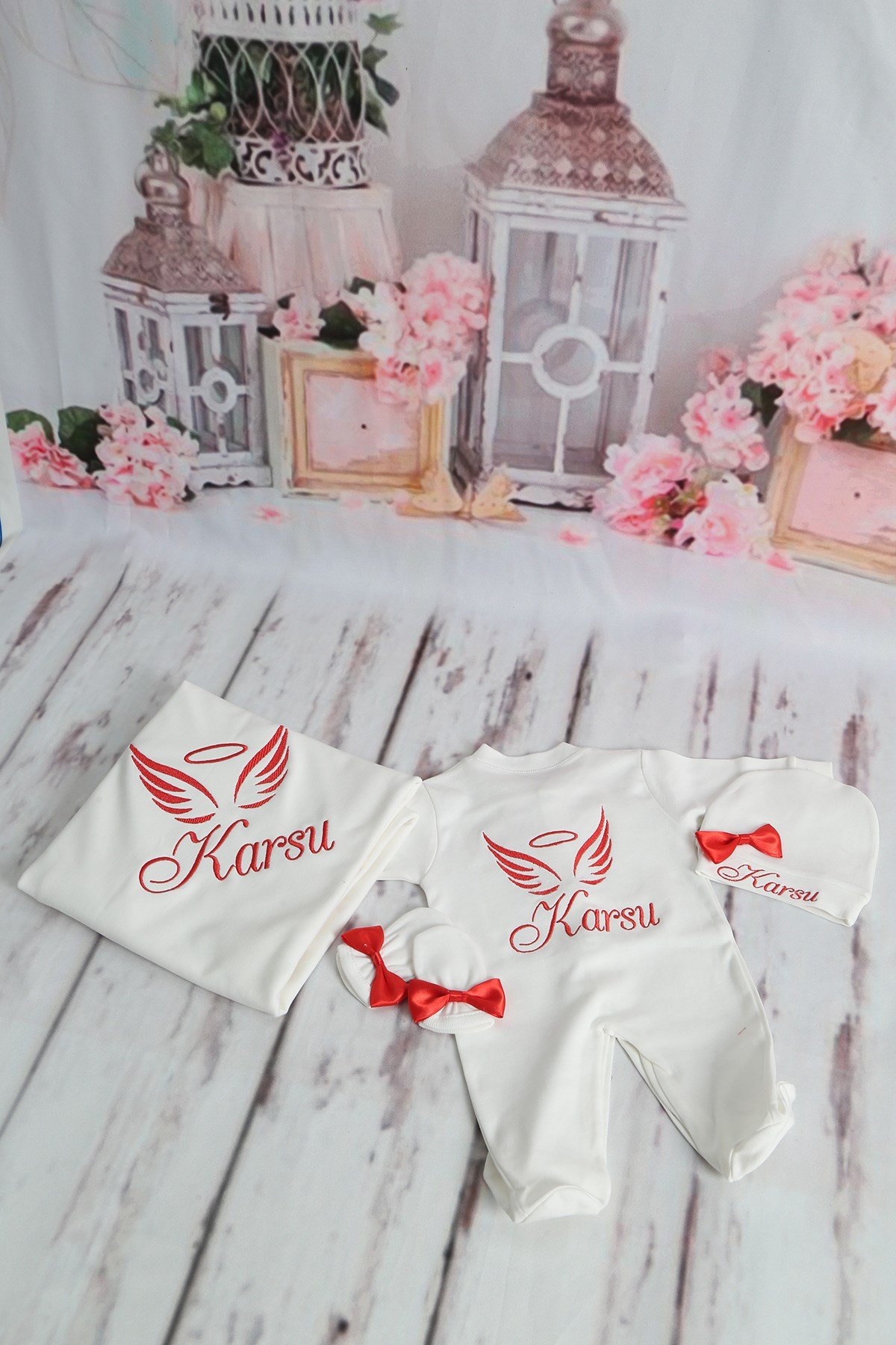 Lh4080 İsme Özel Kanatlı Hastane Çıkışı 4'lü set