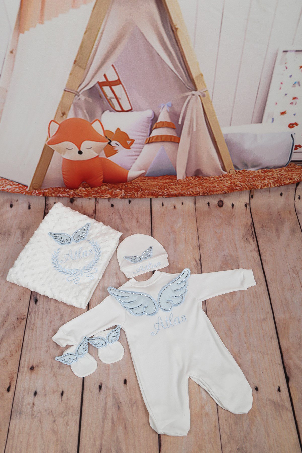 Lh4103 İsme Özel Hastane Çıkışı 4'lü set