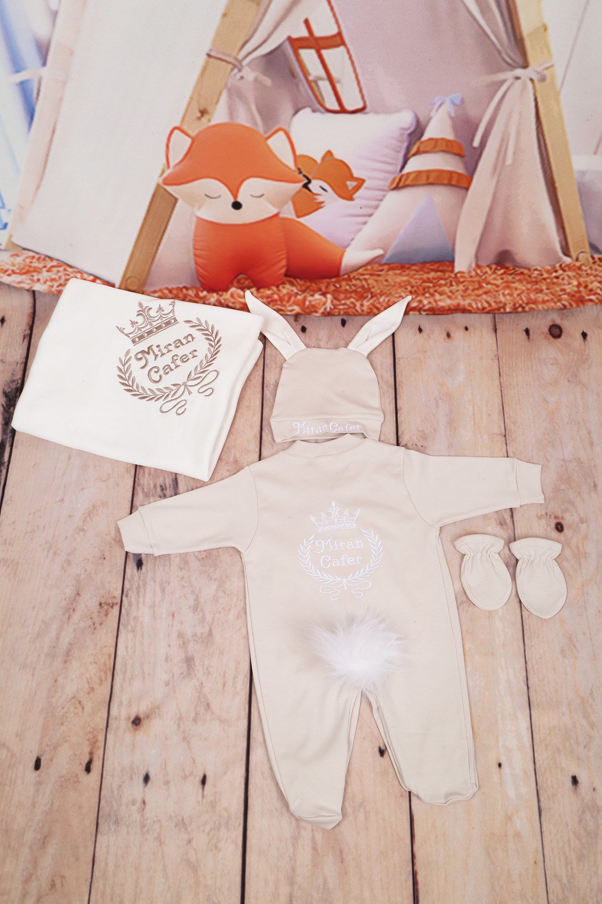 Lh4119 İsme Özel Hastane Çıkışı 4'lü set