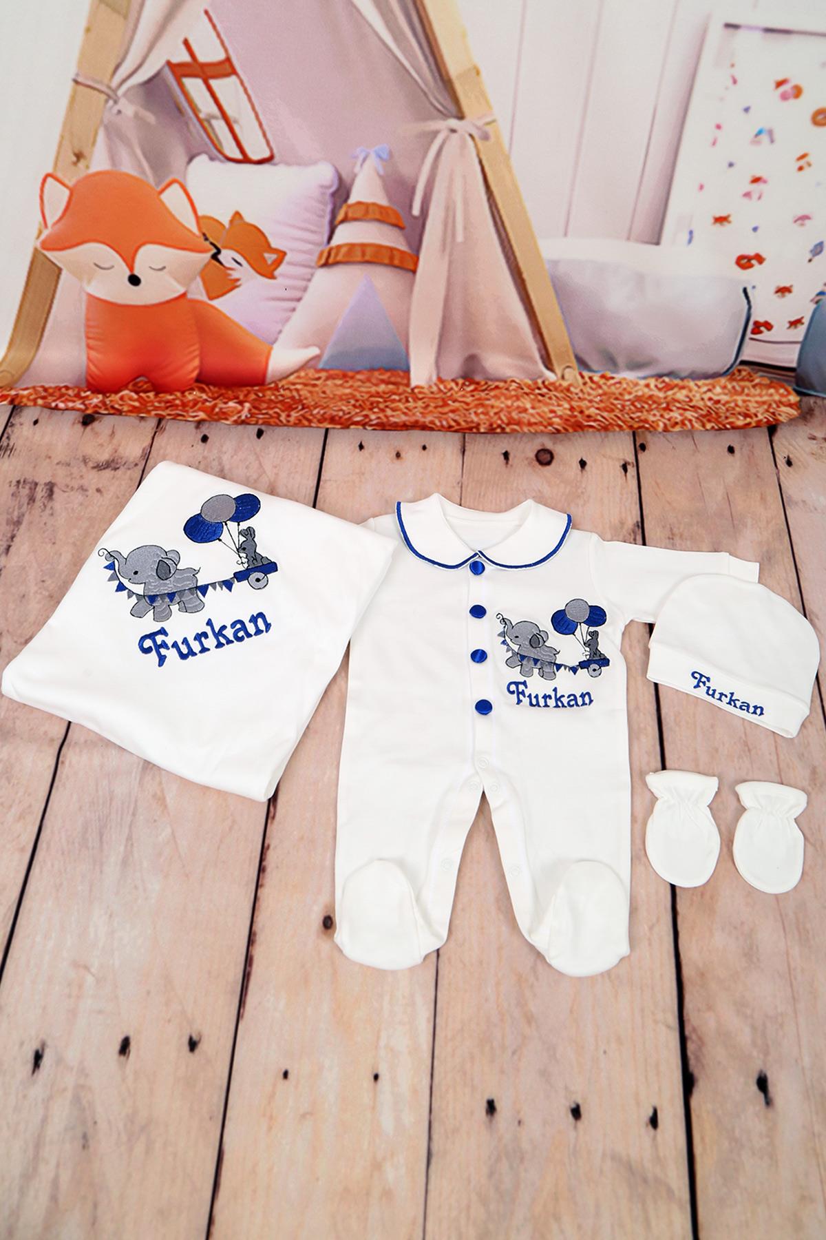 LH4137 İsme Özel Balon Detaylı Hastane Çıkışı 4'lü set