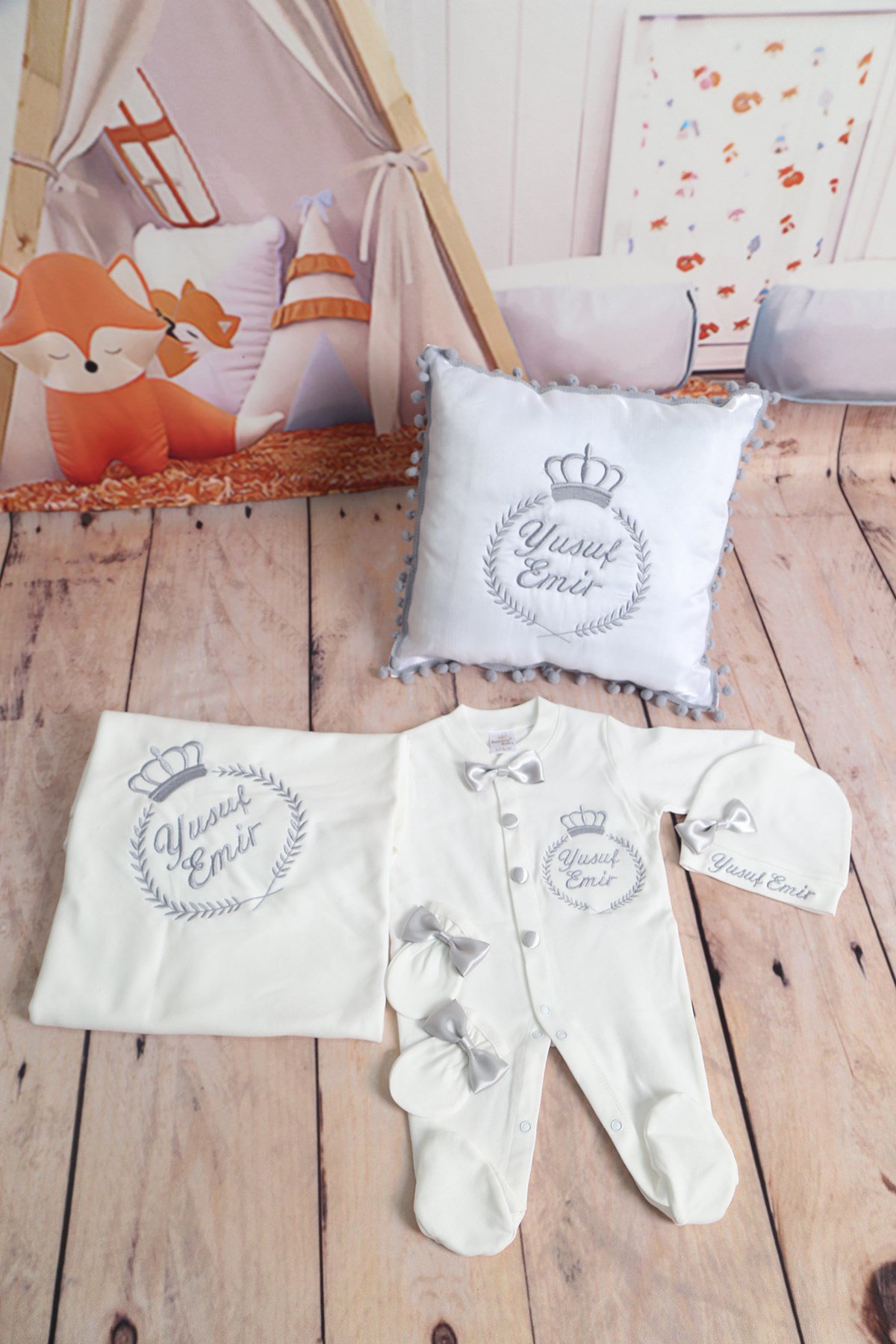 Lh5031 İsme Özel Çelenk Taclı Hastane Çıkışı 5'li set