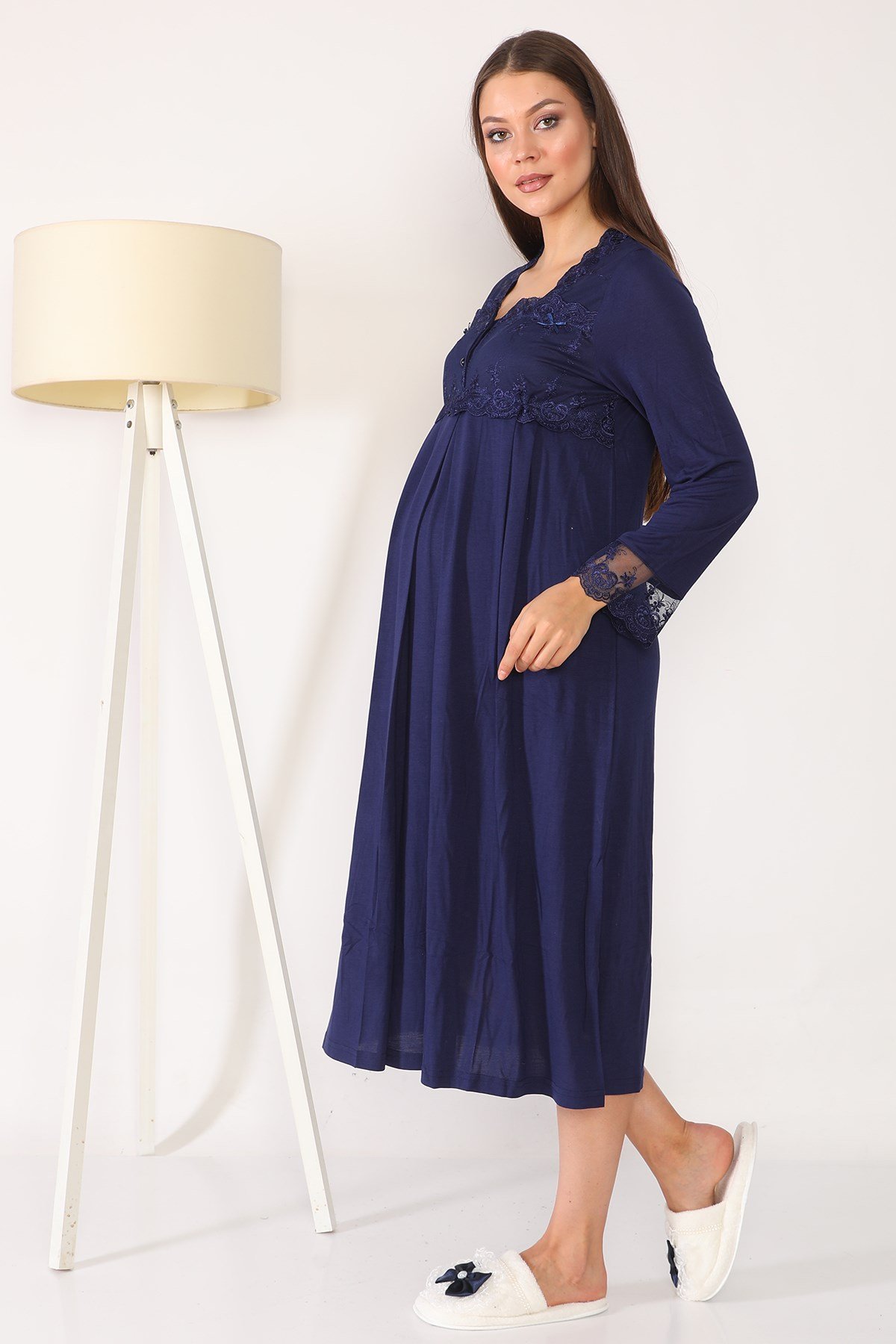 Lohusa Hamile 2604 Lacivert Lohusa Gecelik