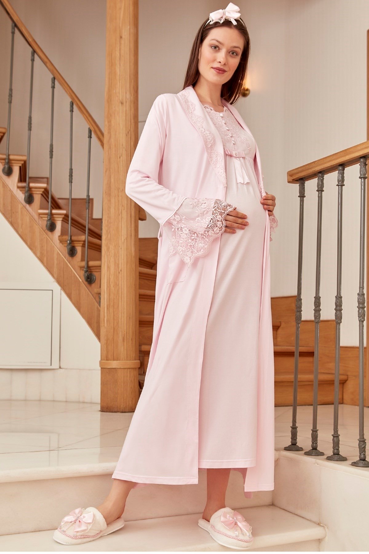 Mecit 1924 Pembe Lohusa Hamile 6'lı Set