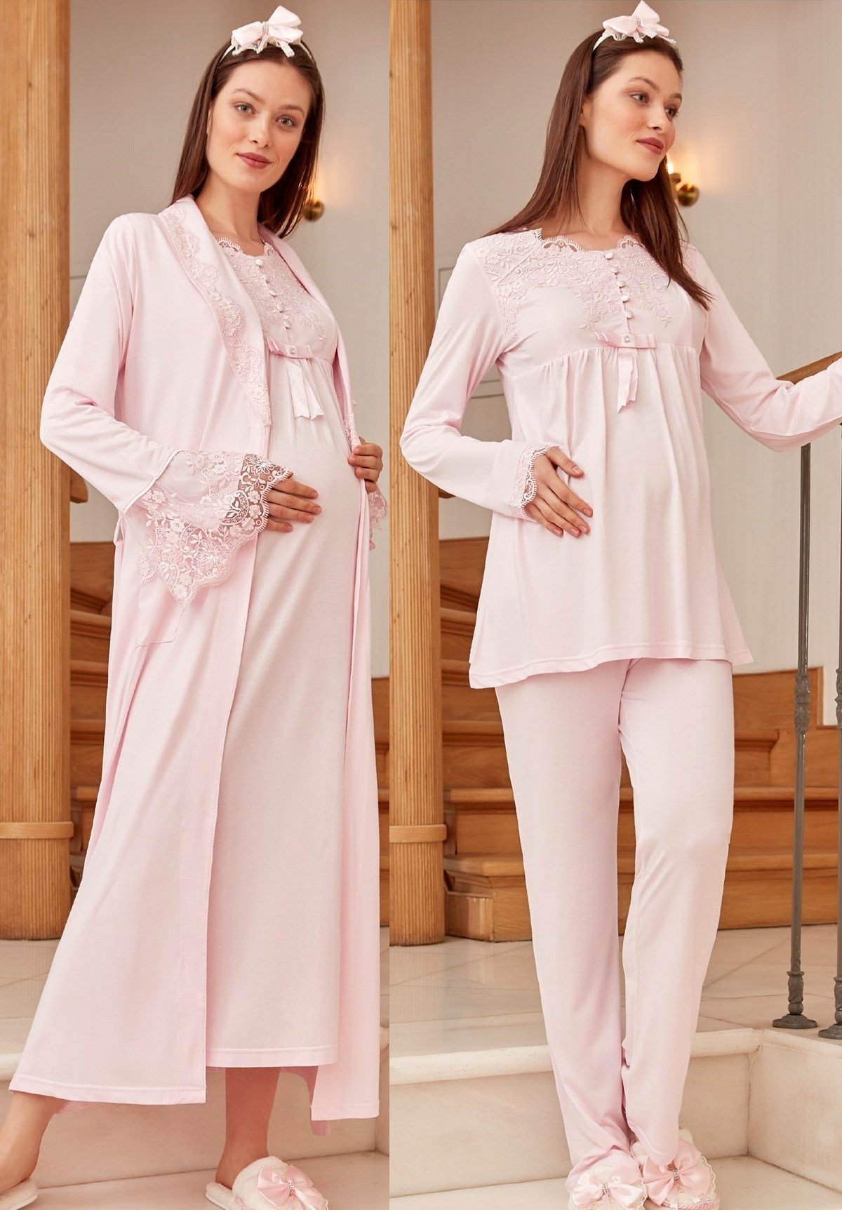 Mecit 1924 Pembe Lohusa Hamile 6'lı Set