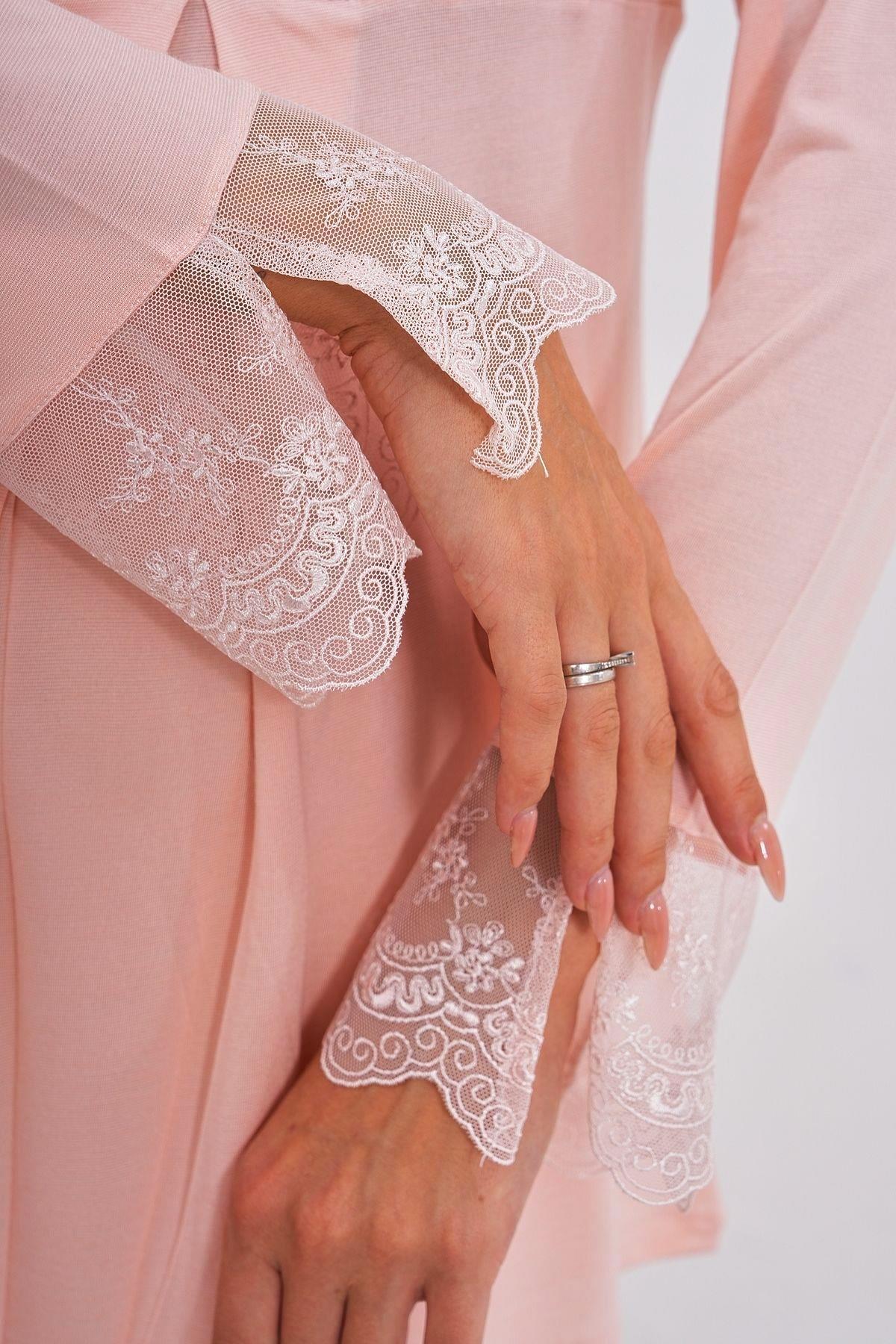 Mecit 5808 Pudra Hamile Lohusa Pijama Takımı