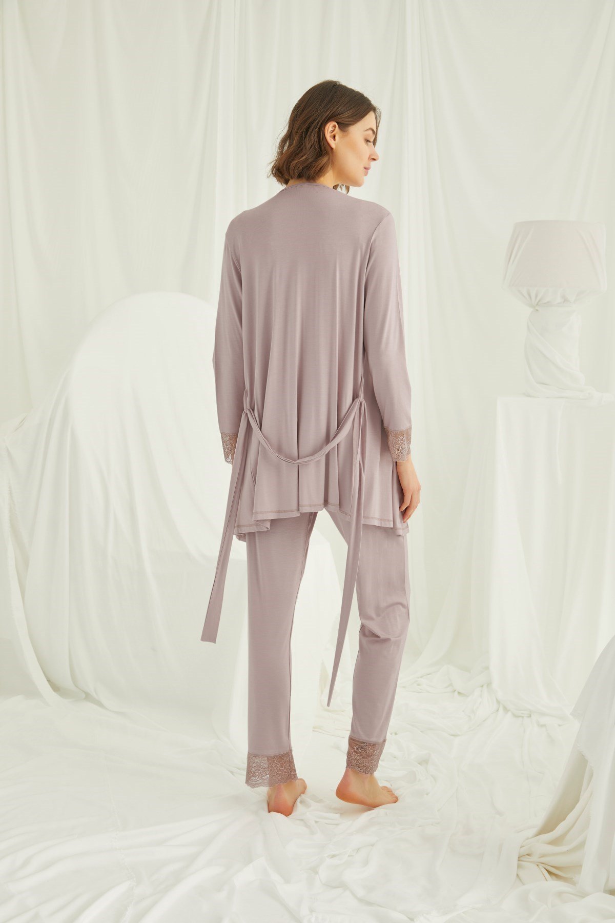 Monamise 18441 Sabahlıklı Lohusa Pijama Takımı