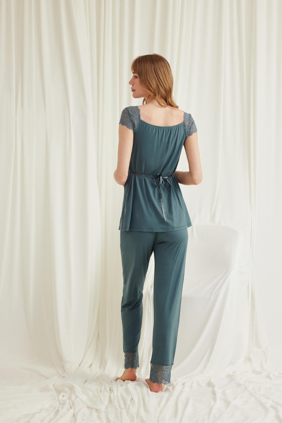 Monamise 1853536 Dantel Detaylı 4'lü Lohusa Seti