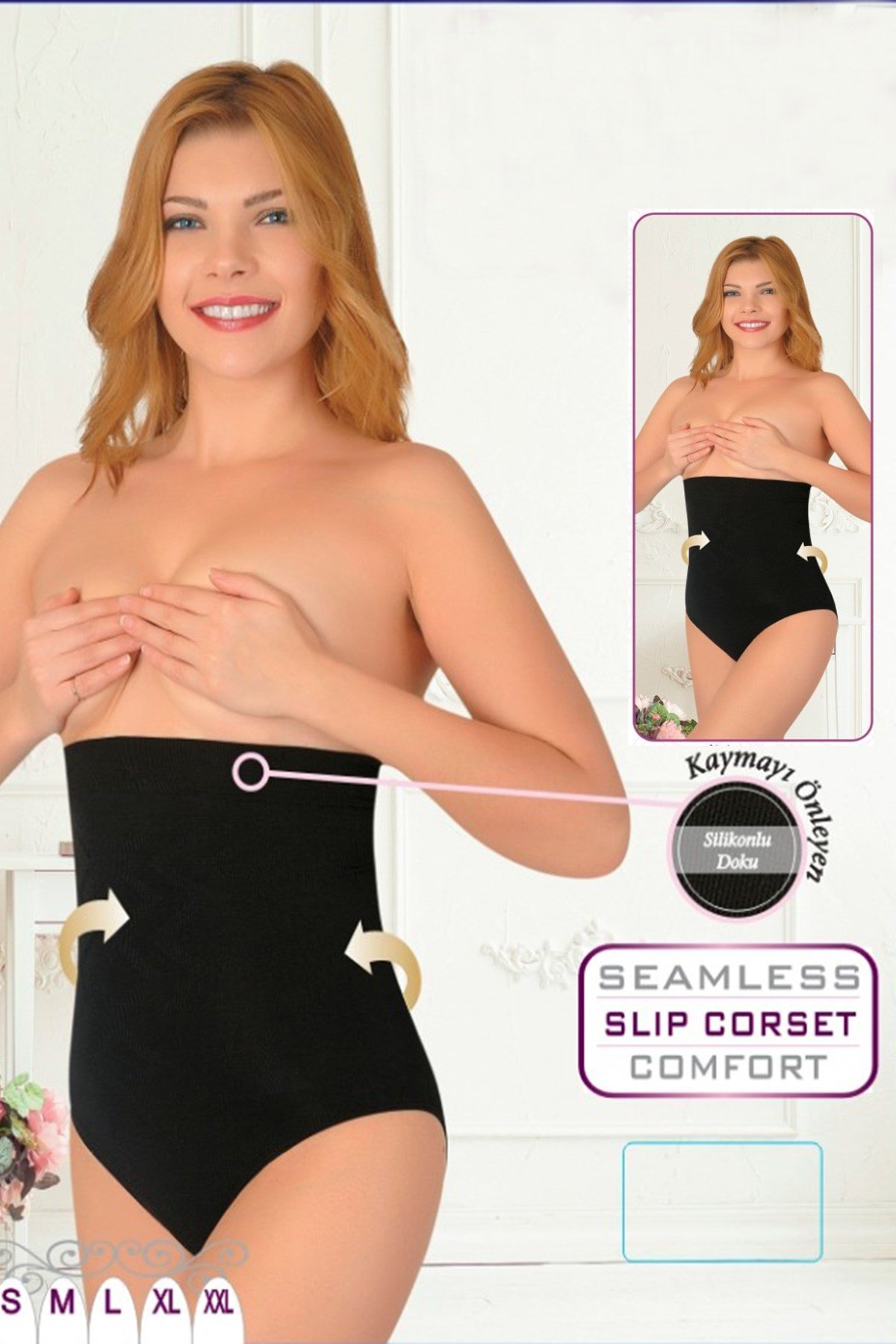 Nobel 205 Yüksek Bel Slip Lohusa Korse