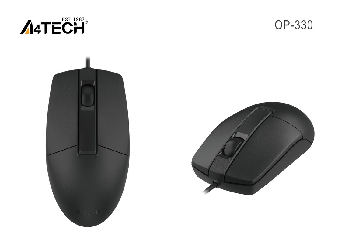 A4 TECH A4 TECH OP-330 USB SİYAH V-TRACK 1200 DPI MOUSE OP-330-USB-BLACK