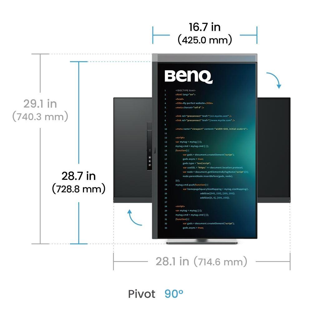 BENQ 31.5 IPS 4K Daisy Chain Pivot PIP-PBP DualView Programlama Monitörü RD320U