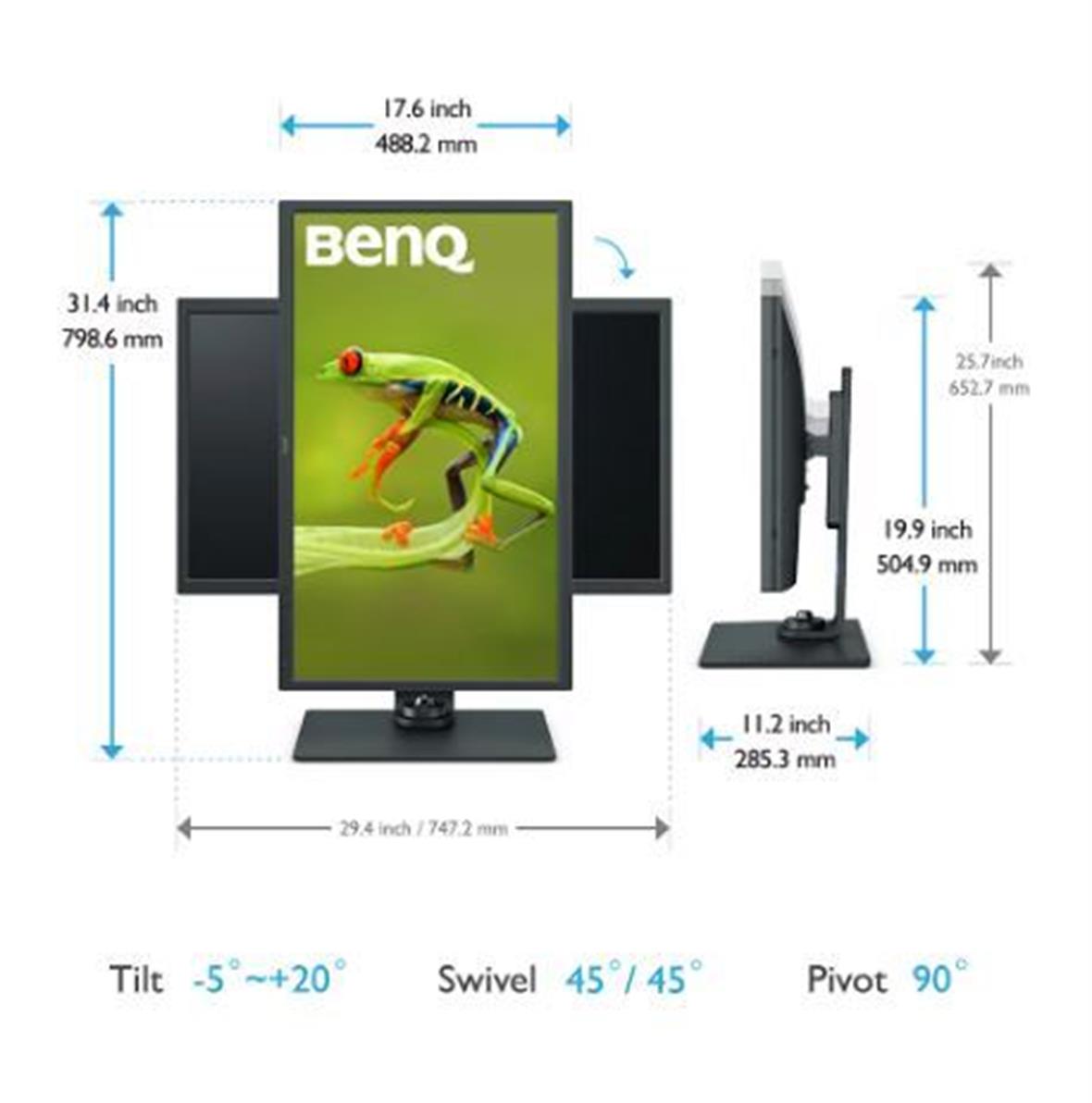 BENQ 32 inç 4K Fotoğraf ve Video Düzenleme Monitörü Adobe RGB  SW321C SW321C