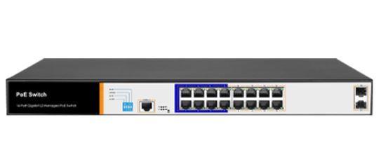 FOREDGE Managed Gigabit 16 Port PoE Switch PS3016GS