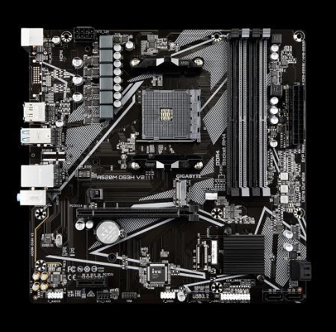 GIGABYTE A520M-DS3H AM4 DDR4 4733MHz mATX ANAKART A520M-DS3H-V2