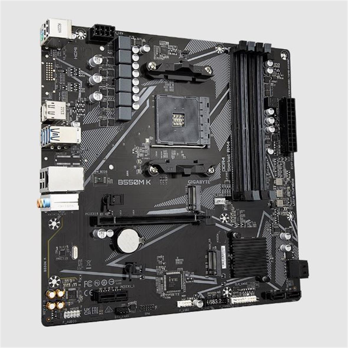 GIGABYTE AMD B550 Ultra Durable Motherboard with Digital VRM Solution PCIe 4.0 B550M-K
