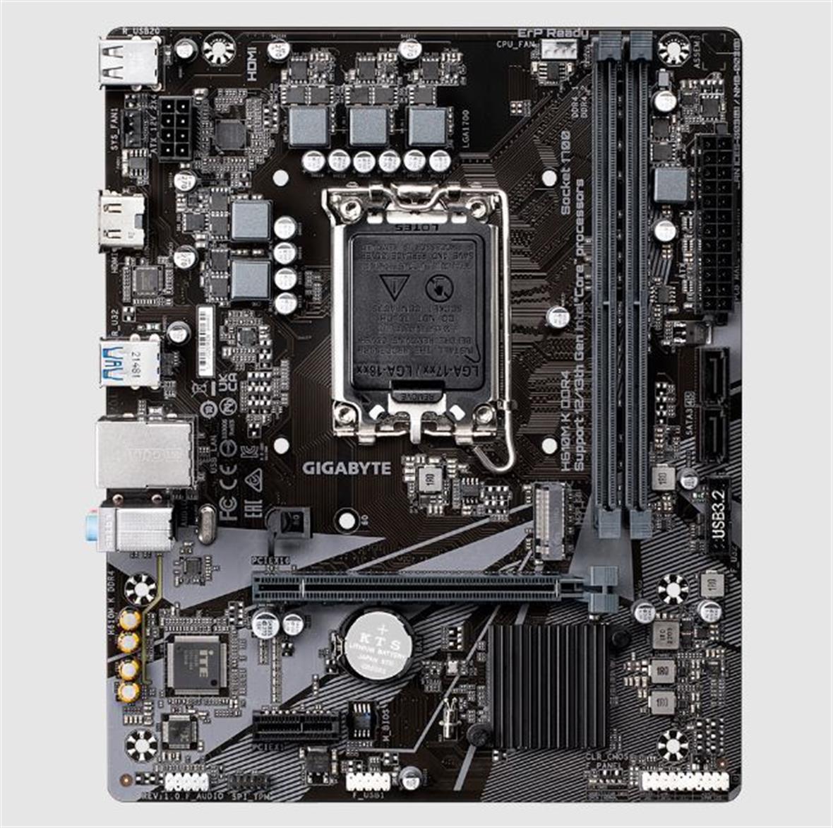 GIGABYTE Intel® H610 DDR4 HDMI ANAKART H610M-K-DDR4