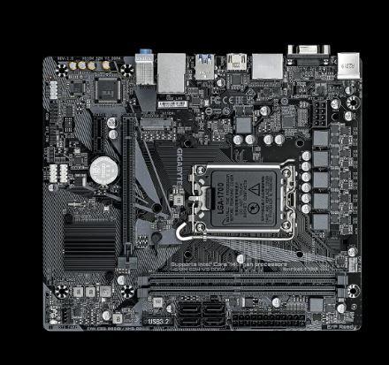 GIGABYTE Intel® H610 Motherboard with 6+1+1 Hybrid Phases Digital VRM Design PCIe H610M-S2H-V3-DDR4