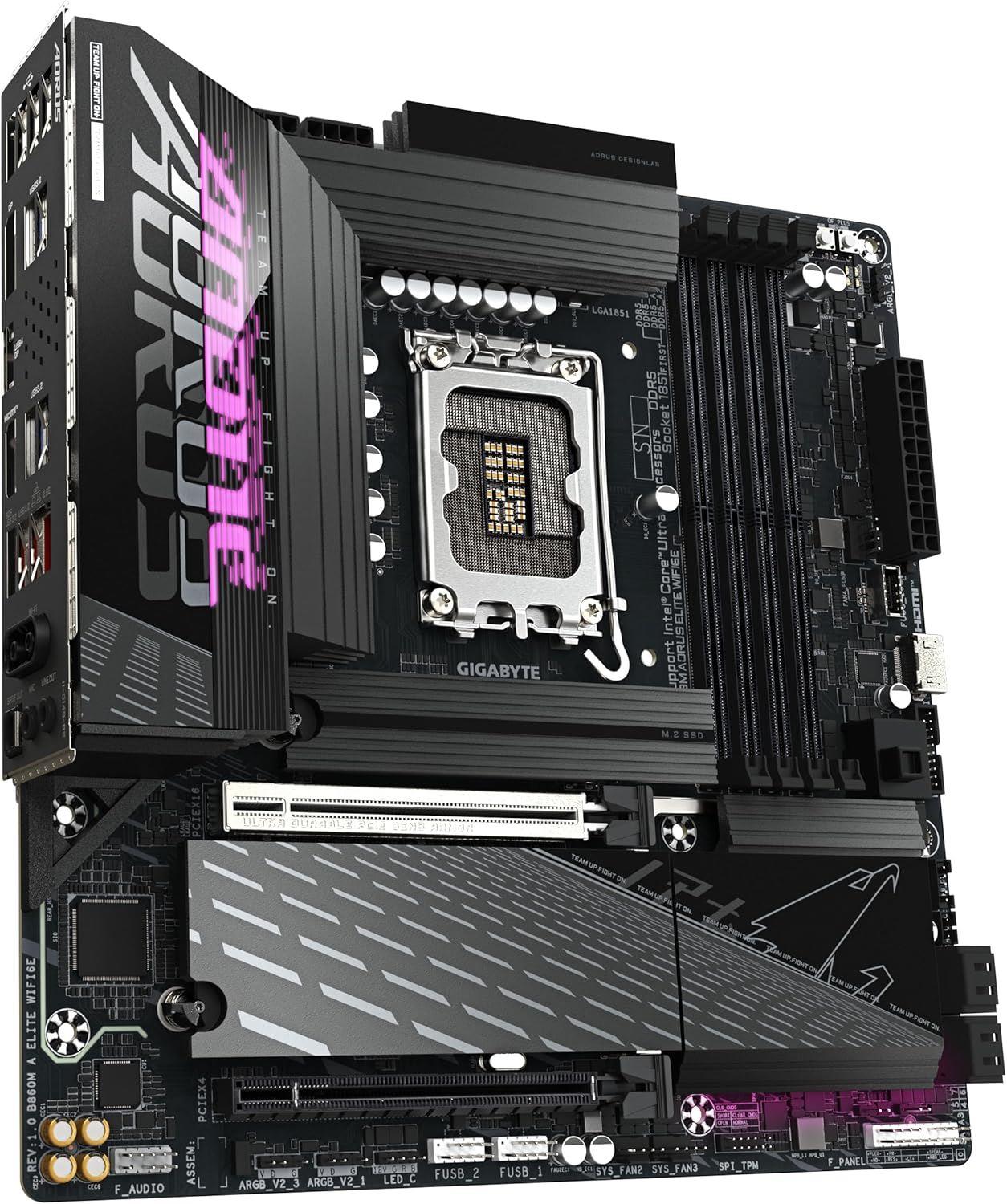 GIGABYTE MAB B860 LGA 1851 DDR5 5600MHZ B860MAELITE-WIFI6E