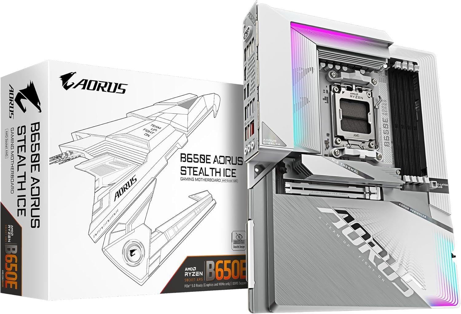 GIGABYTE MBD AMD B650 AM5 DDR5 8000MHZ ICE B650E-A-STEALTHICE