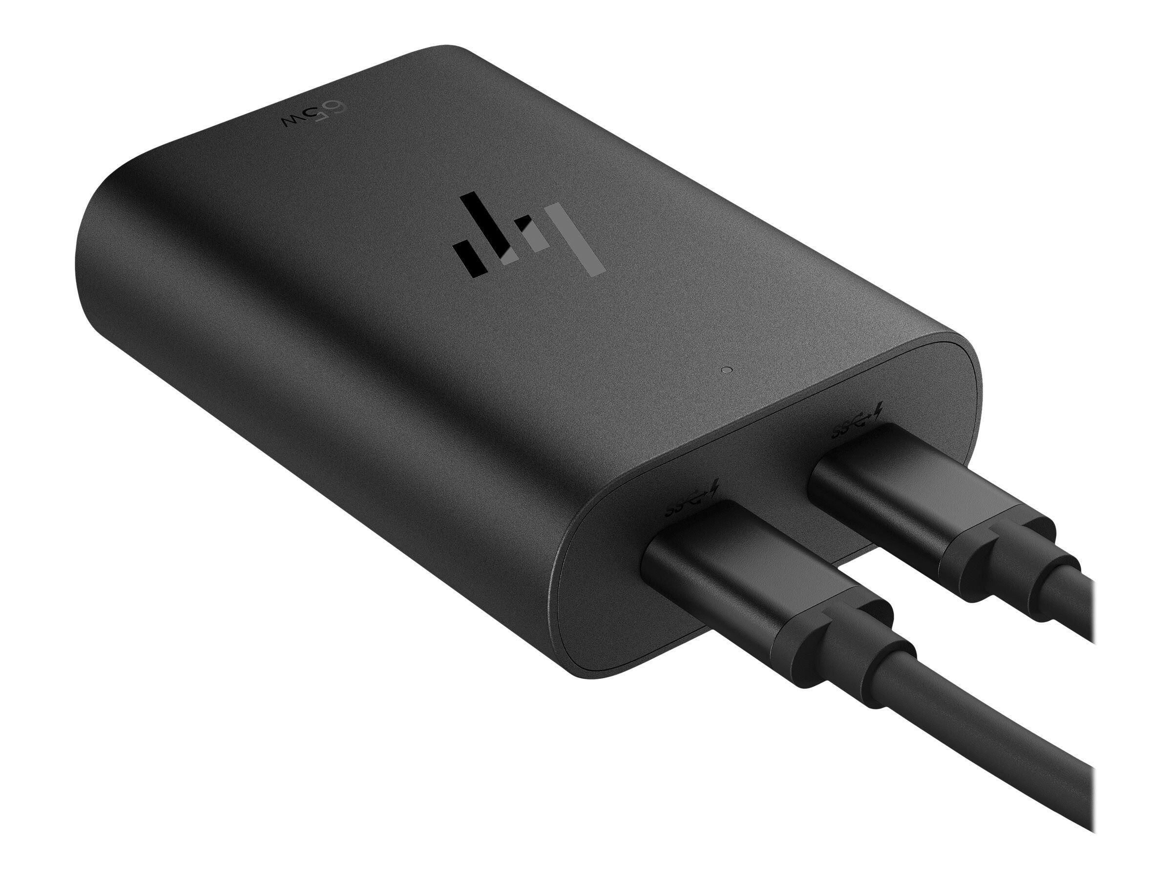 HP 65W Gallium Nitride USB-C Laptop Charger-EURO 600Q8UT