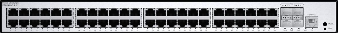 HUAWEI S5735-L48LP4S-A-V2 48 10/100/1000BASE-T ports 4GE SFP ports PoE AC power S5735-L48LP4S-A-V2