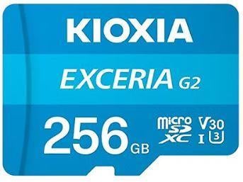 KIOXIA 256GB EXCERIA MicroSD C10 U3 UHS1 R100 Hafıza kartı LMEX2L256GG2