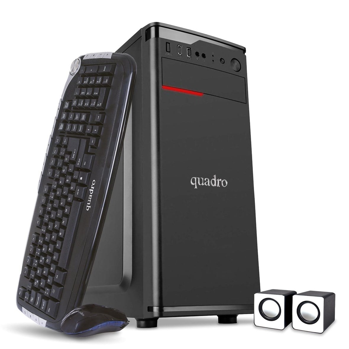 QUADRO SOLID-DHA- 41424 Ci3 4130 3.4GHz 4GB 240GB SSD ONB VGA FDOS Masaüstü PC SOLID-DHA-41424