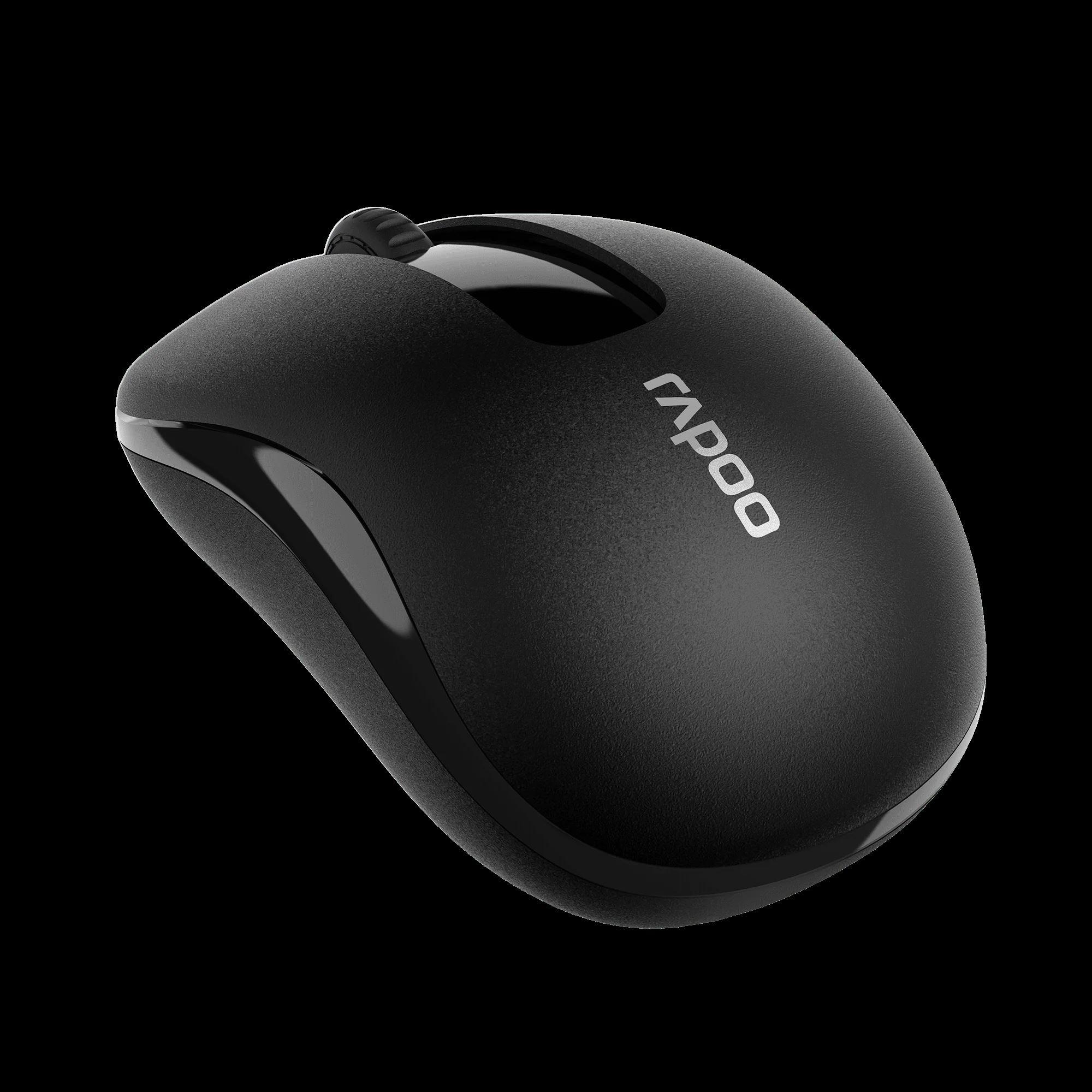 RAPOO M10PLUS WIRELESS OPTICAL MOUSE BLACK 13354