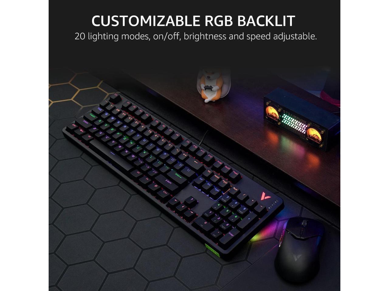 RAPOO V500PRO RGB / Antighosting Mechanical Gaming Keyboard Black 13034