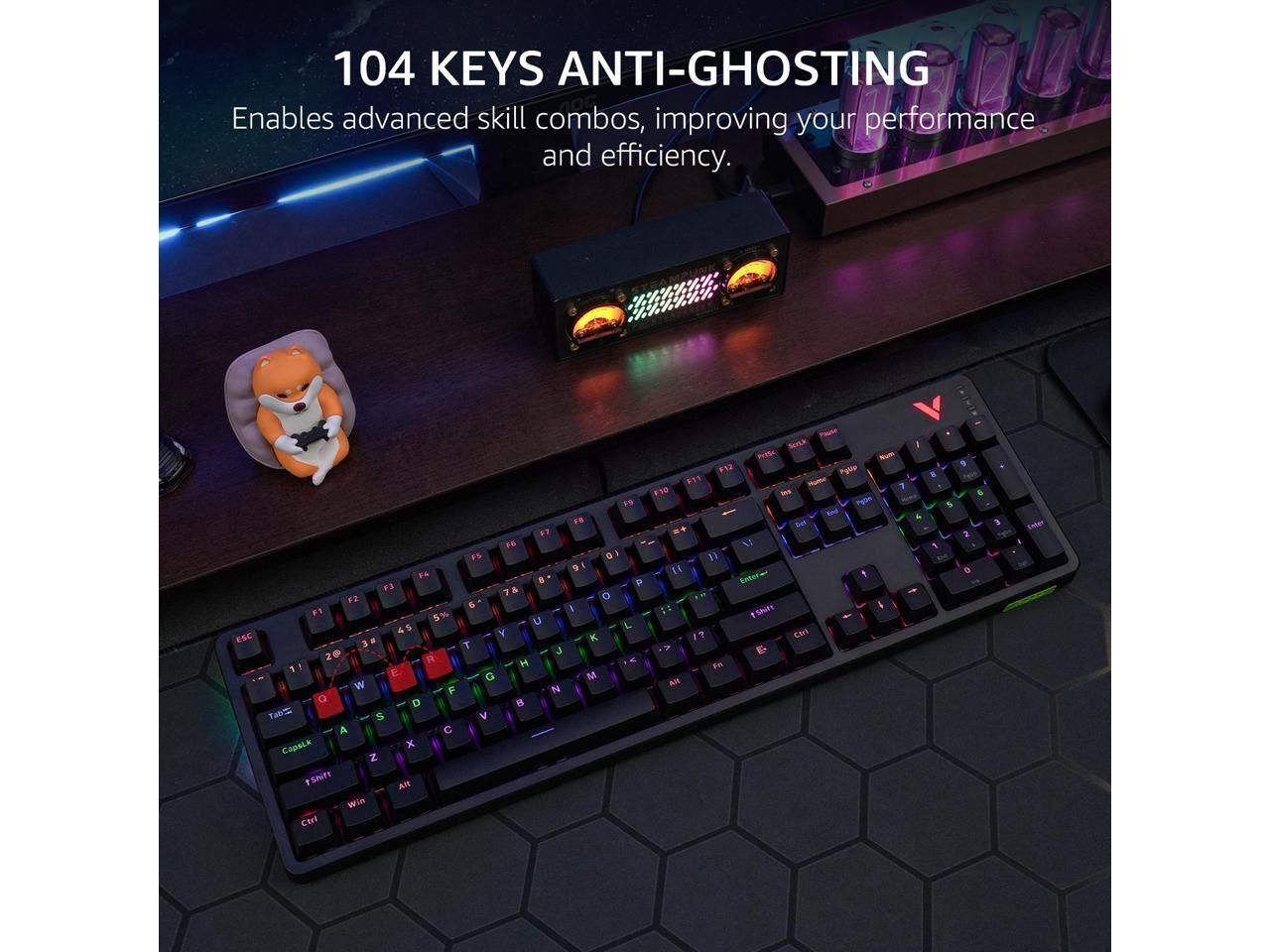 RAPOO V500PRO RGB / Antighosting Mechanical Gaming Keyboard Black 13034